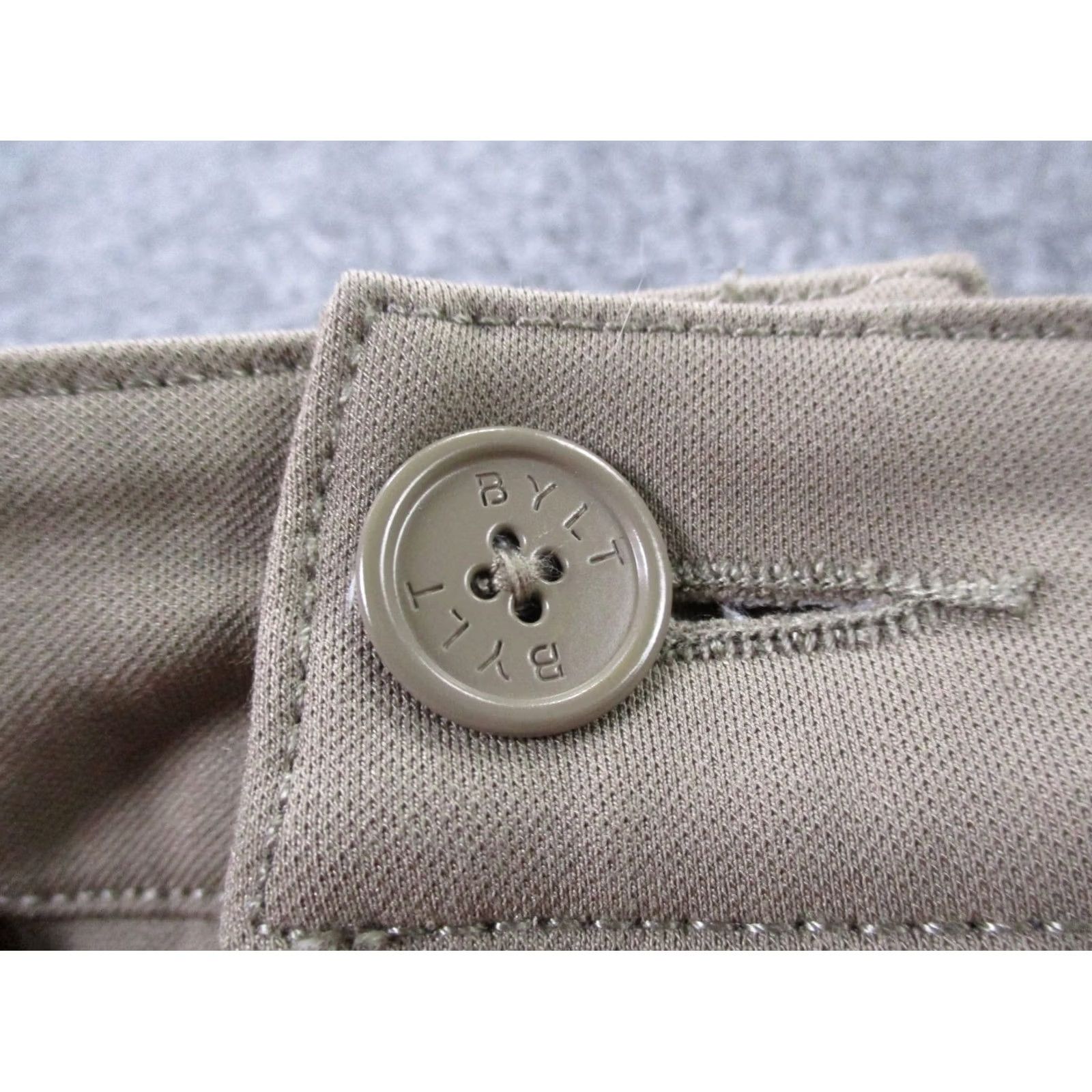 Vintage BYLT Pants Mens 31 Beige Chino Everyday Pant 2.0 Slim Straight Stretch Taupe Size US 31 - 7 Thumbnail