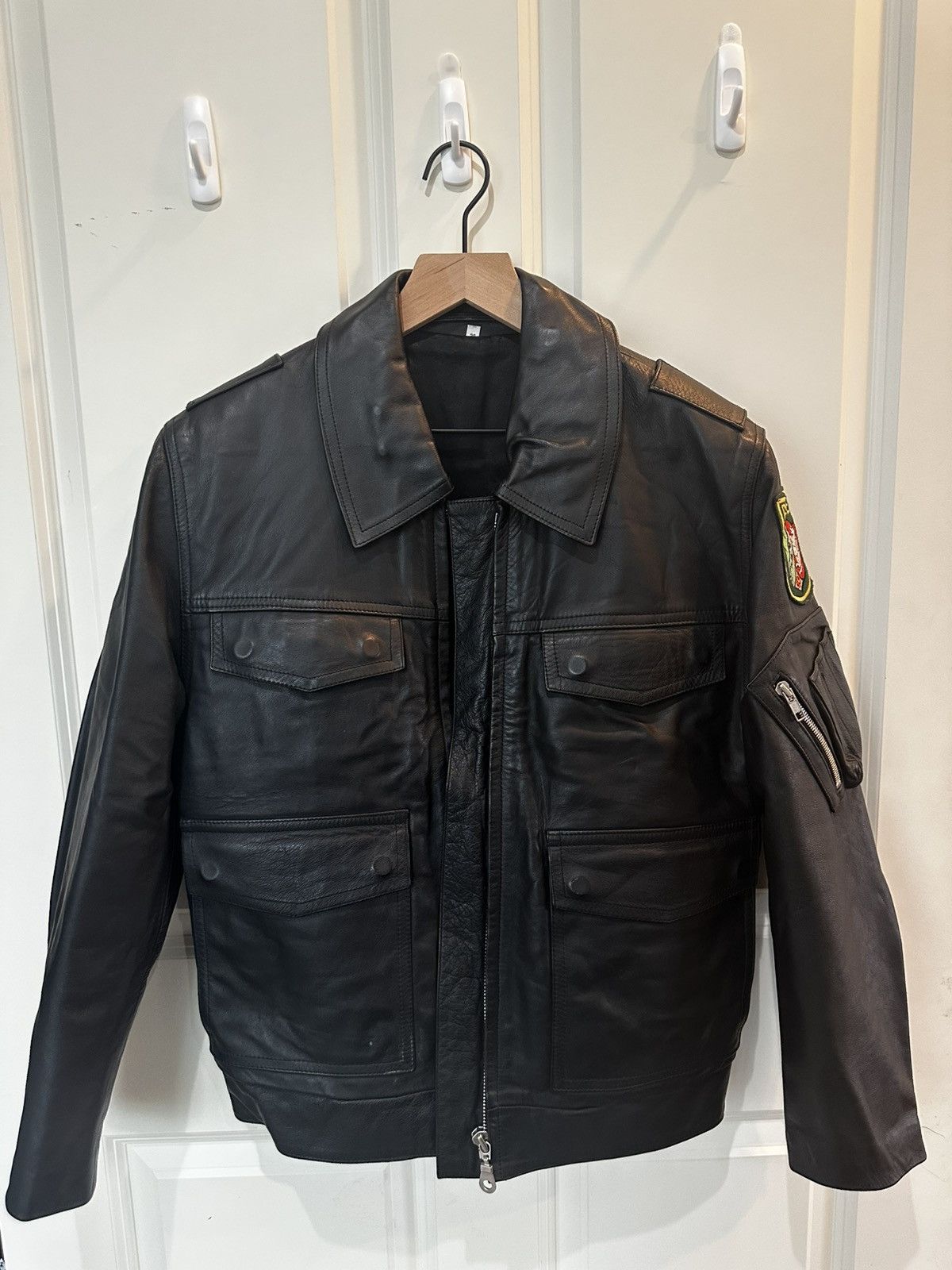 Generic Surplus 1980’s German Police leather jacket Size US L / EU 52-54 / 3 - 1 Thumbnail