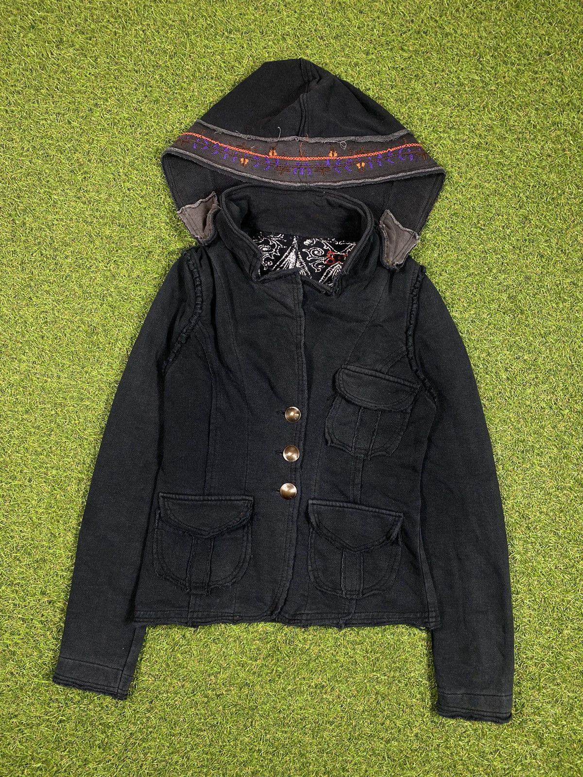 Japanese Brand Vintage 90s Avant Garde hoodie Japanese style Size M / US 6-8 / IT 42-44 - 1 Thumbnail