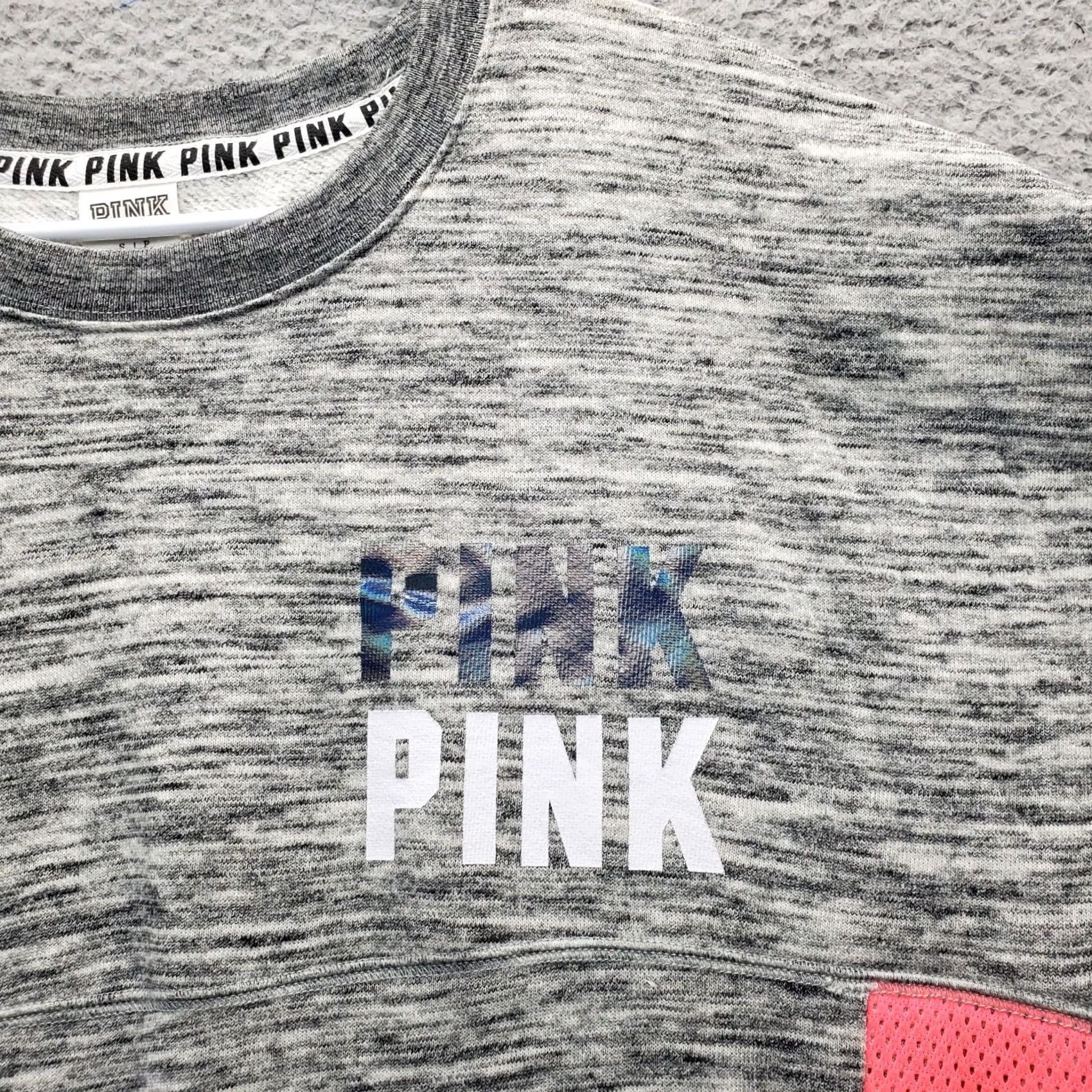 Victoria's Secret VINTAGE Victoria's Secret PINK Sweatshirt Womens S Multi Long Sleeve Crew Neck Pullover Size S / US 4 / IT 40 - 7 Thumbnail