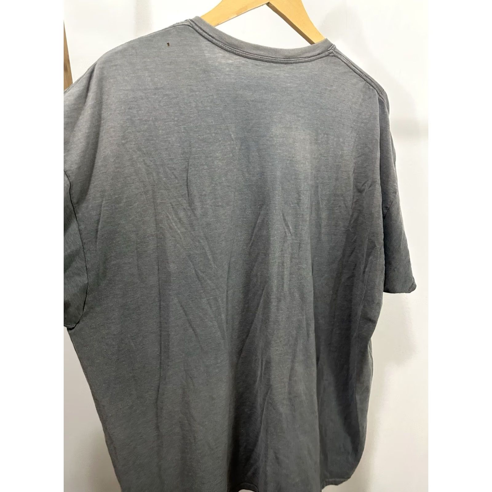 Fruit Of The Loom VINTAGE FTOL Gradient Sun Faded Worn Soft WIP Work T-Shirt 2XL Gray Mens Shirt Size US XXL / EU 58 / 5 - 5 Thumbnail