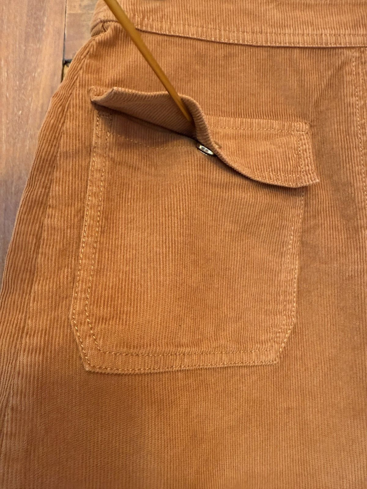 Frame Frame Denim Le Bardot Tobacco Corduroy Fall Mini Skirt Size 23" - 5 Thumbnail