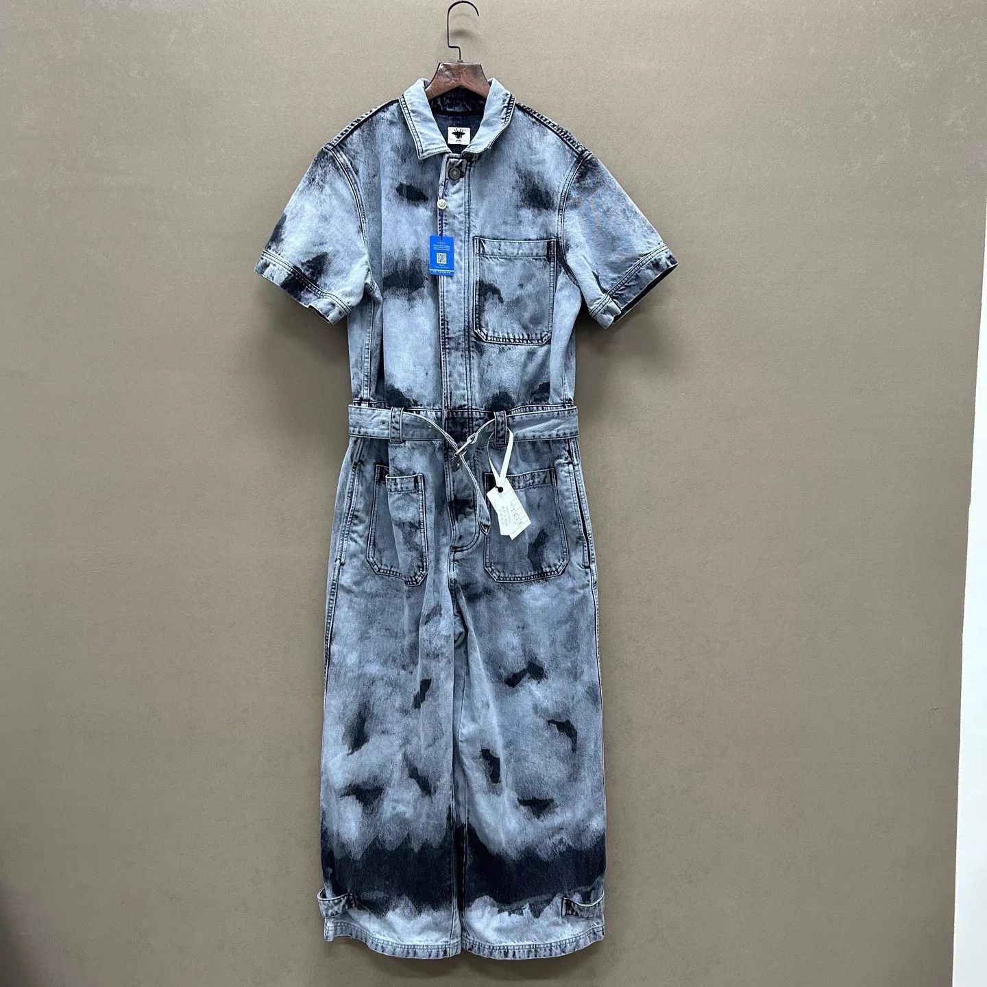 Dior Dior tie-dye denim jumpsuit 36码 new with tags Size 26" / US 2 / IT 38 - 1 Thumbnail