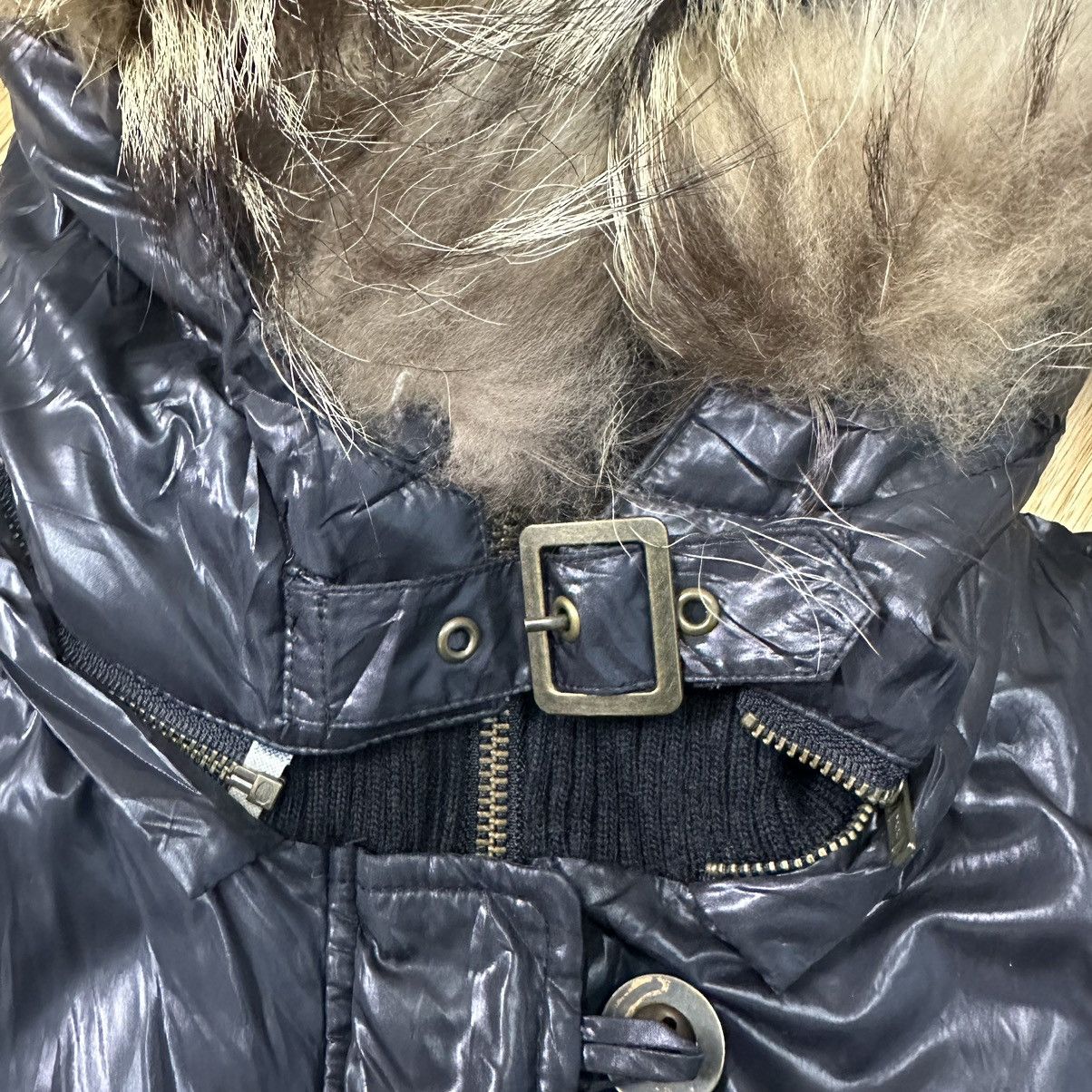 Tornado Mart Tornado Mart Femme Down Fur Wax Jacket Z160 Size M / US 6-8 / IT 42-44 - 6 Thumbnail