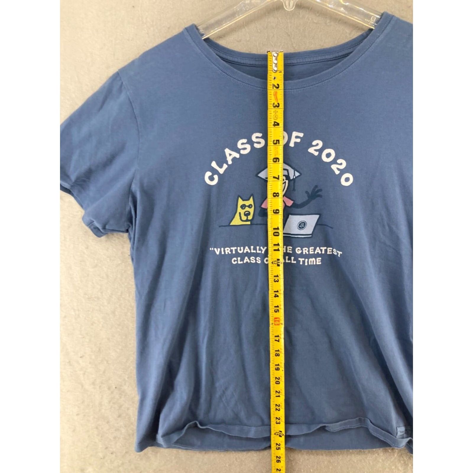 Life is Good Life Is Good Womens TShirt XL Blue Class Of 2020 Graphic Print Short Sleeve Jersey 100% Cotton Regular Size XL / US 12-14 / IT 48-50 - 3 Thumbnail