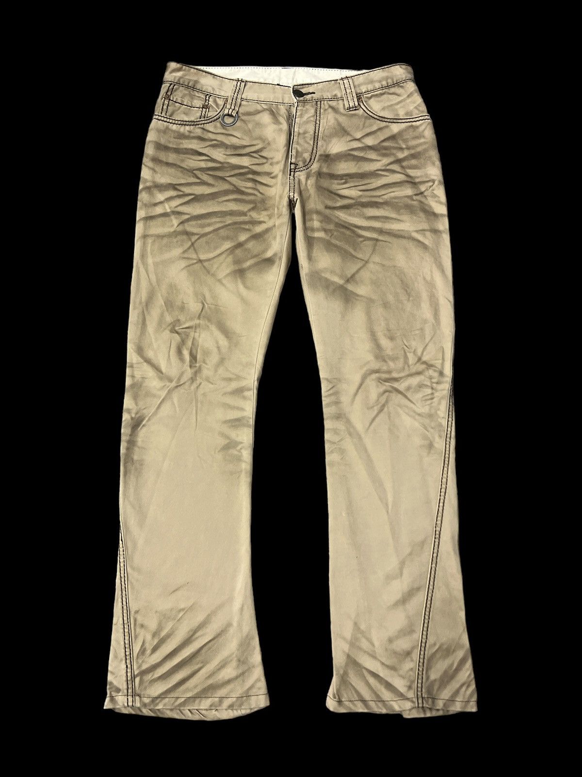 image of Avant Garde x Buffalo Bobs Distressed Cotton Pant in Brown, Men's (Size 32)
