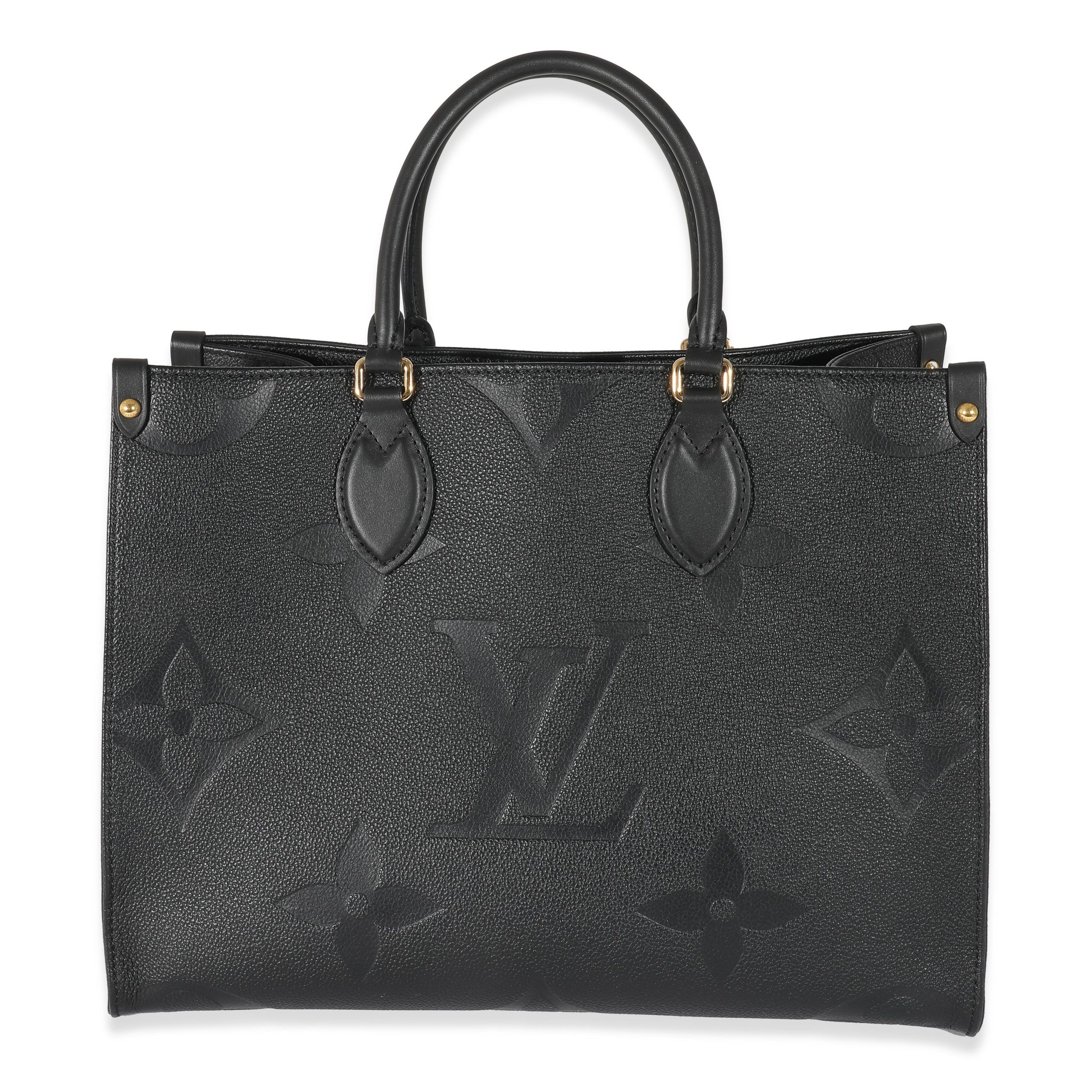 image of Louis Vuitton Black Monogram Empreinte Onthego Mm, Women's