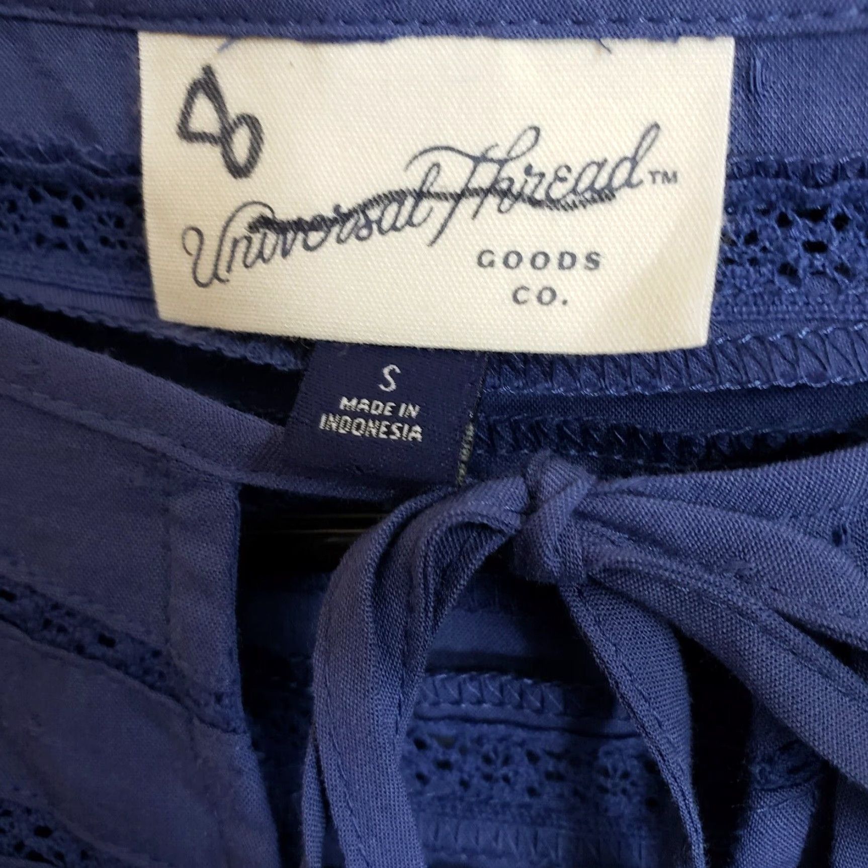 Vintage Universal Thread Womens Top Sz Small Solid Blue Long Sleeve Cotton Blend Size S / US 4 / IT 40 - 5 Thumbnail