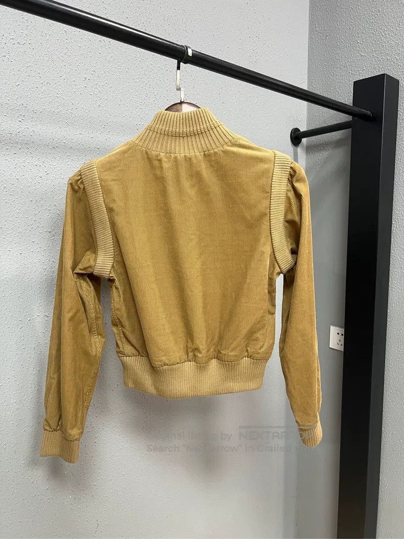 Saint Laurent Paris Saint Laurent Paris Brown Colorblock Crew Neck Top Size XXS / US 00 / IT 34 - 2 Thumbnail
