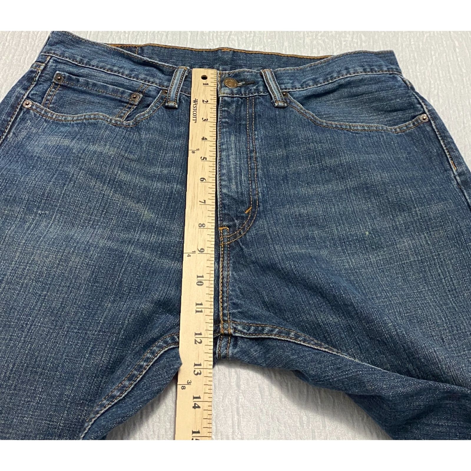 Levi's VINTAGE Levi's 505 Regular Fit Jeans Men’s 34x34 Blue Whiskers 90s Cowboy USA 5-Pocket Denim Straight Solid Medium Wash - Mens Size US 34 / EU 50 - 7 Thumbnail