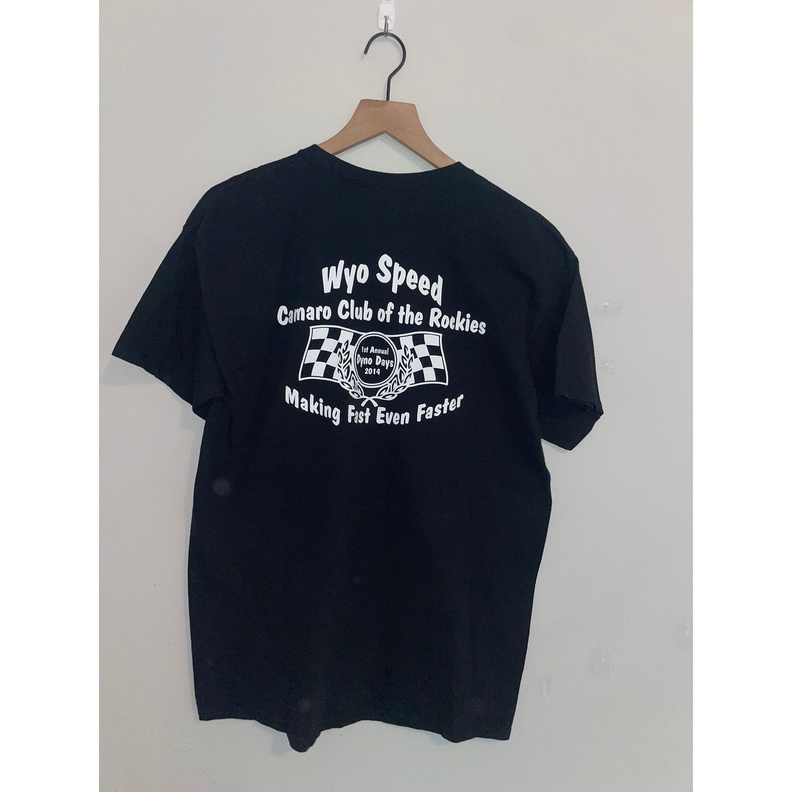 Gildan Camaro Club Racing Shirt Wyo Speed Dyno Days Black Race Tee Size US L / EU 52-54 / 3 - 5 Thumbnail