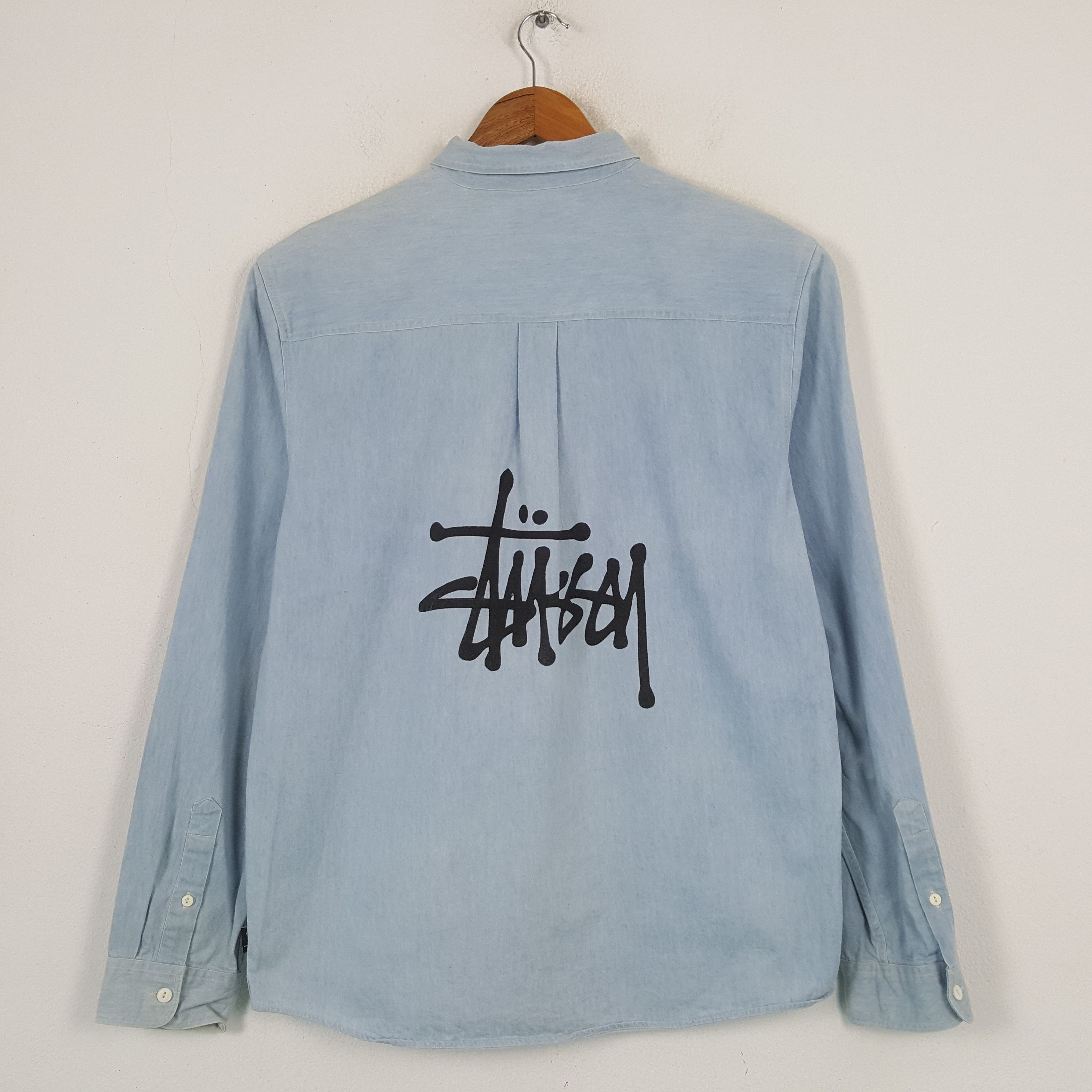 Stussy × Vintage Vintage STUSSY Streetwear Skateboard Shirt C285N36 Size US XL / EU 56 / 4 - 1 Thumbnail