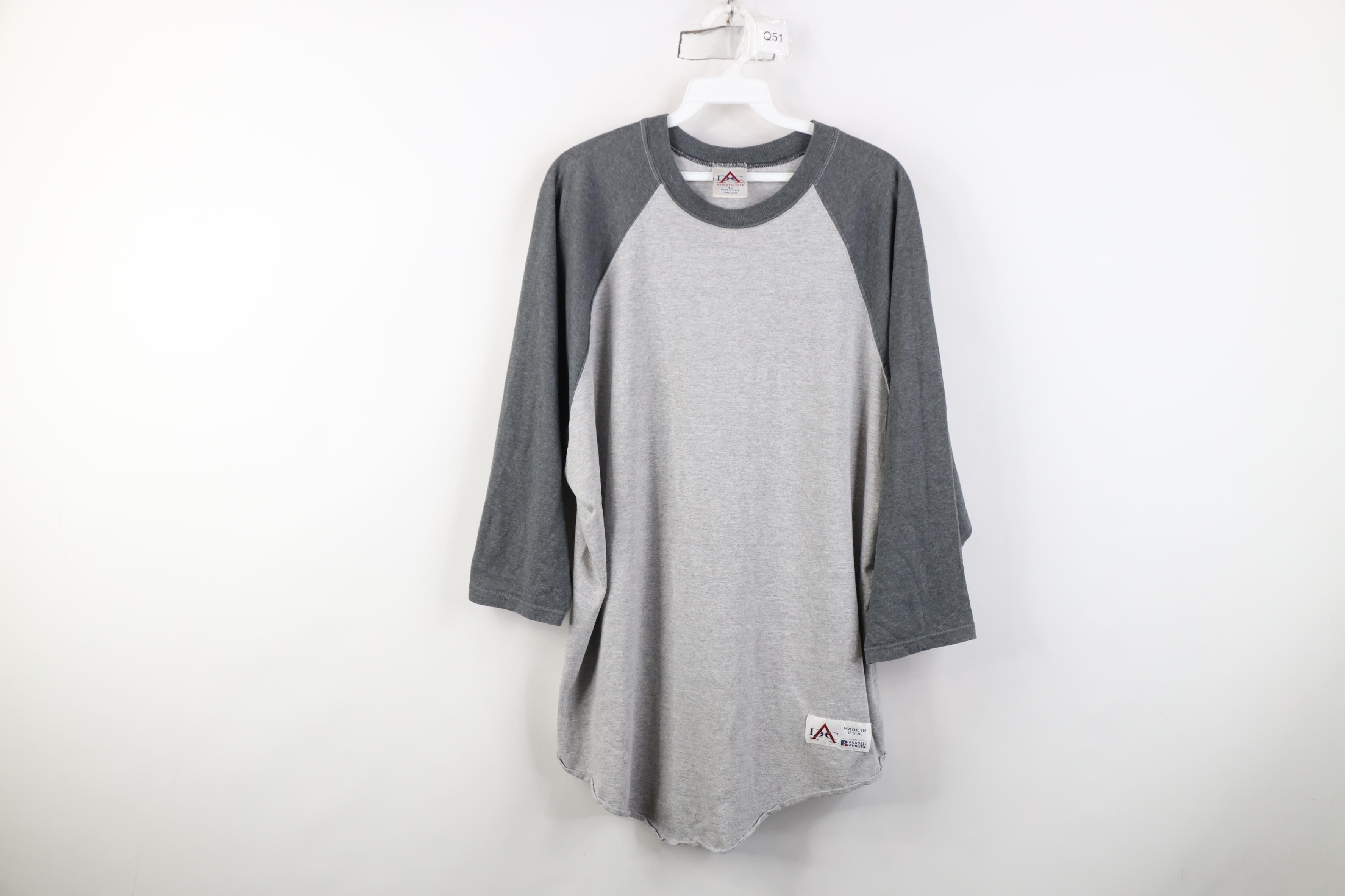 Russell Athletic Vintage 90s Russell Athletic 3/4 Sleeve Raglan T-Shirt USA Size US XL / EU 56 / 4 - 1 Thumbnail