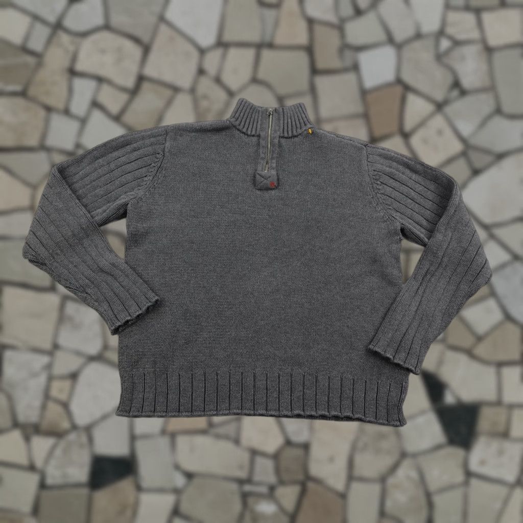 Ralph Lauren Ralph Lauren Sweater Mens Large Gray 1/2 Zip Pullover Knit Cotton Mock Neck Polo Jeans Co Größe L - Casual Wear Mens Size US L / EU 52-54 / 3 - 1 Thumbnail