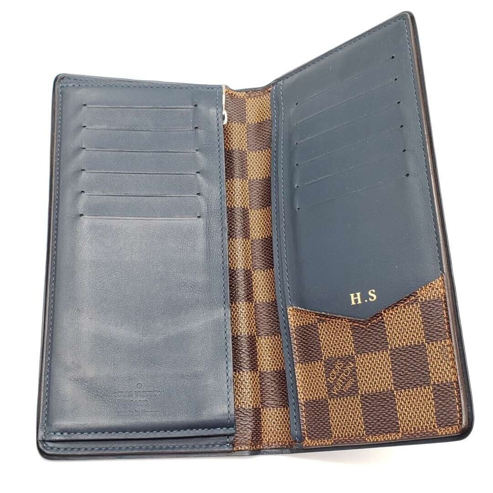 Louis Vuitton Authentic Louis Vuitton Portefeuille Brazza Damier Ebene Size ONE SIZE - 11 Thumbnail
