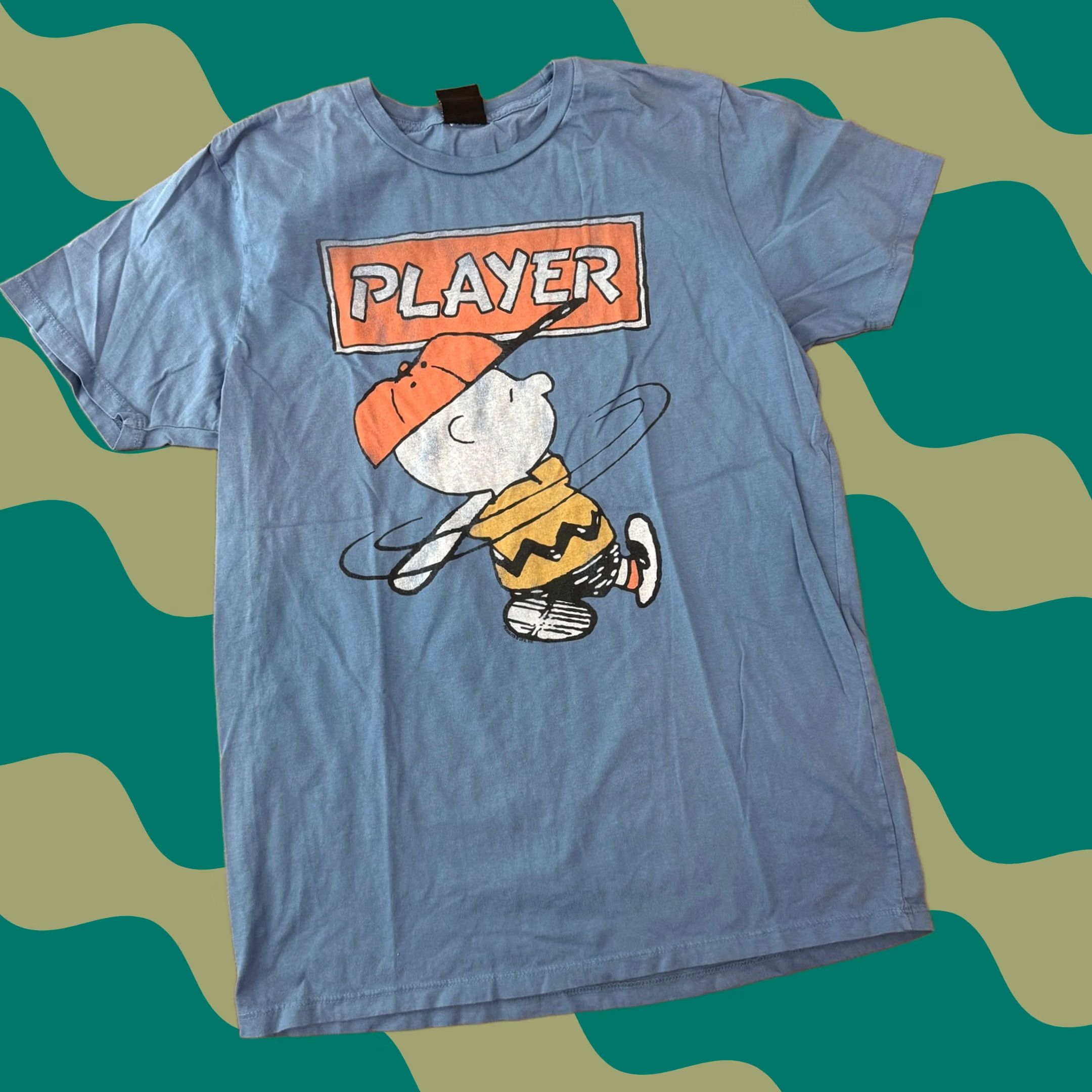 Peanuts VINTAGE Peanuts Snoopy Player Blue Graphic Tee Mens M Size US M / EU 48-50 / 2 - 1 Thumbnail