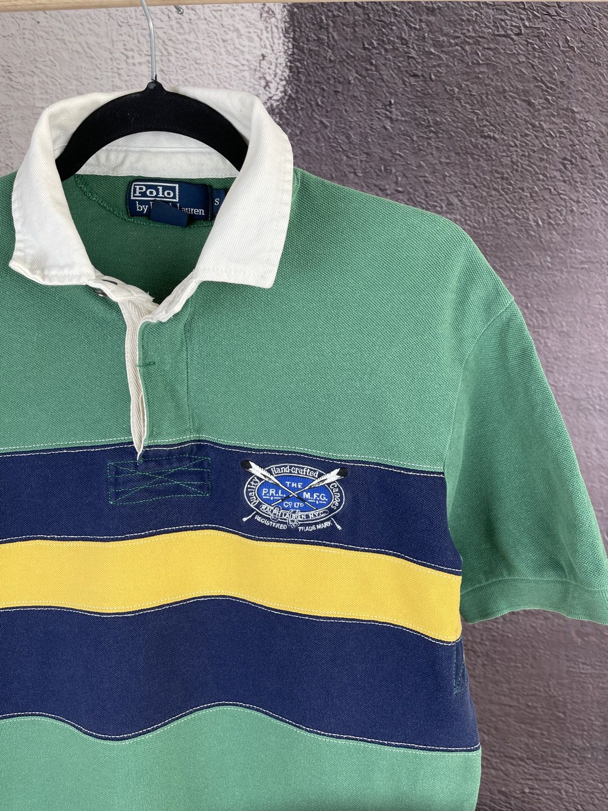 Polo Ralph Lauren Polo Ralph Lauren vintage 90s striped rugby polo shirt Size US S / EU 44-46 / 1 - 4 Thumbnail