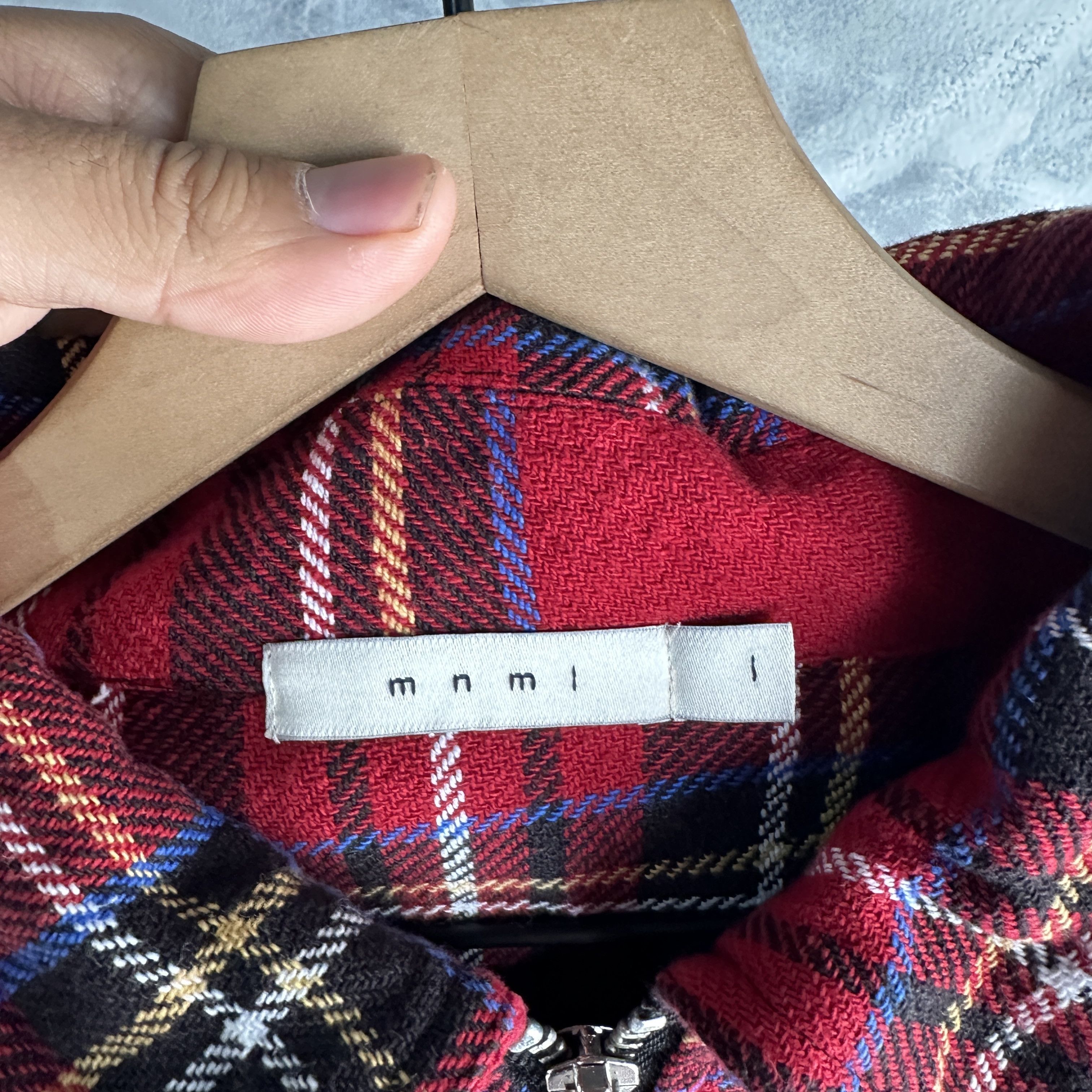 MNML MNML Jacket Men’s Plaid Streetwear Distressed Patchwork Size US L / EU 52-54 / 3 - 10 Thumbnail