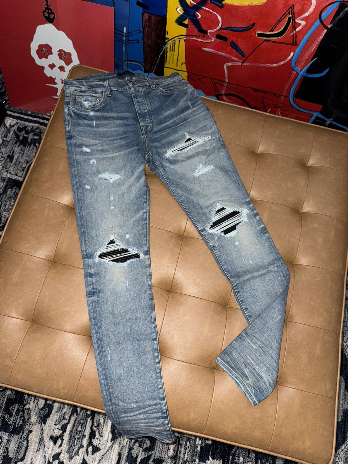 Amiri Amiri indigo mx1 jeans Size US 34 / EU 50 - 2 Thumbnail