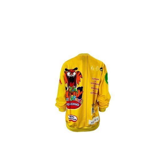 Moschino MOSCHINO DANDY CANDY SWEATSHIRT IN YELLOW Womens IT38 US4 Size S / US 4 / IT 40 - 5 Thumbnail