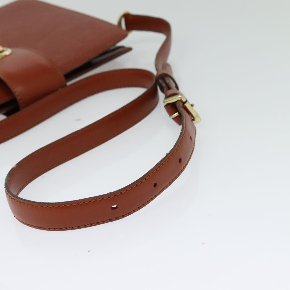Louis Vuitton LOUIS VUITTON Epi Capuchin Shoulder Bag Brown M52343 Size ONE SIZE - 7 Thumbnail