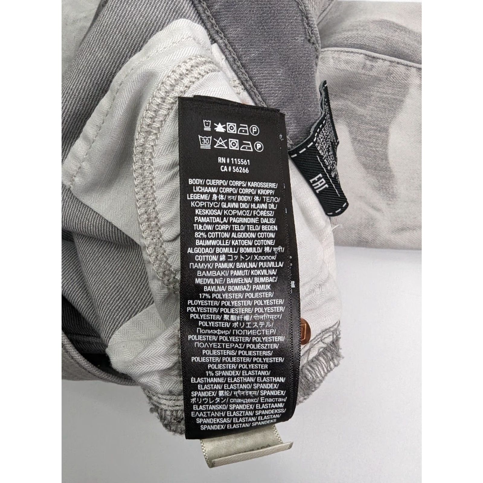 7 For All Mankind 7 For All Mankind The Ankle Skinny Super Skinny Jeans Women Army 27 Gray White Silver Cotton Blend Stretch Slim Fit Zip Made in Mexico Size 27" / US 4 / IT 40 - 7 Thumbnail