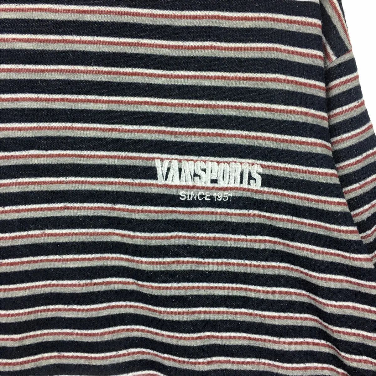 Vans Vtg VANS SPORTS Off The Wall Skateboard Striped Sweatshirt Size US M / EU 48-50 / 2 - 3 Thumbnail