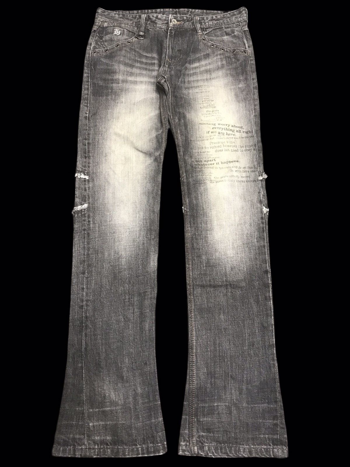 Japanese Brand 💥FLARE💥ARCHIVAL HIDEAWAY NICLE Japan Poem Flare Denim F300 Size US 32 / EU 48 - 1 Thumbnail