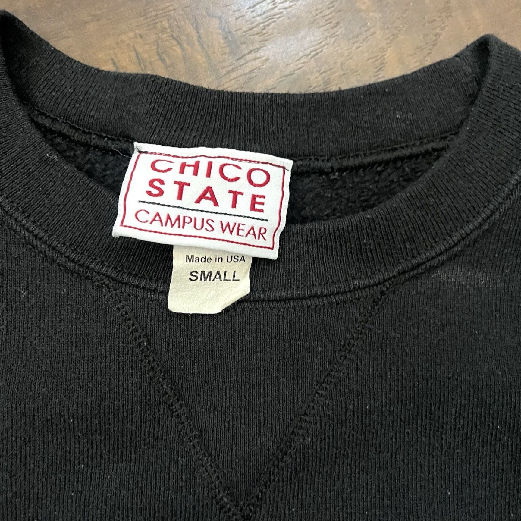 Vintage VINTAGE Chico State Sweatshirt Crewneck Black Size S USA 90s Graphic Print Men's Pullover Regular Crew Neck Sweatshirt USA Theme Size US S / EU 44-46 / 1 - 6 Thumbnail