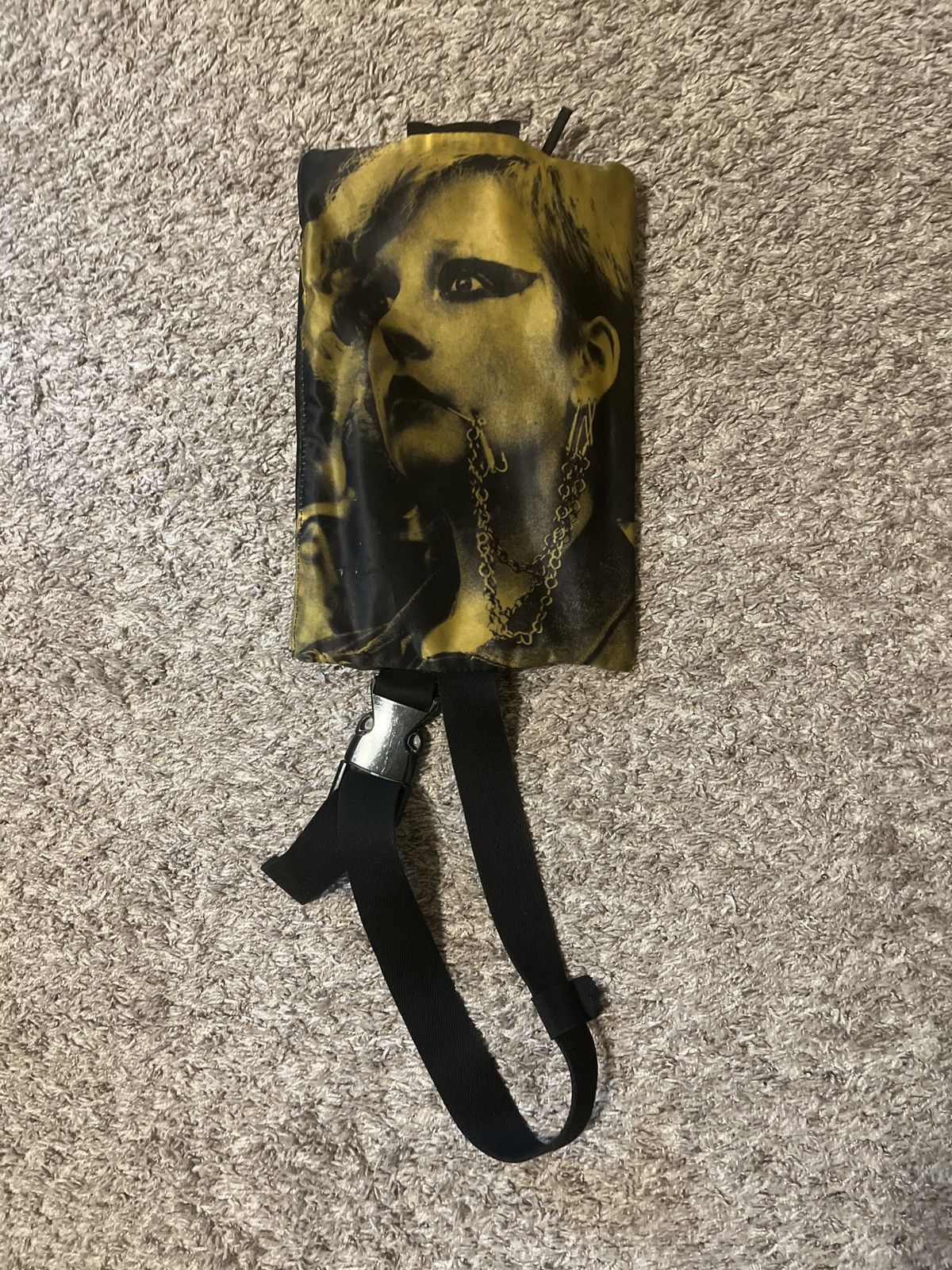 image of Eastpak x Raf Simons Yellow Punk Poster Bag, Men's