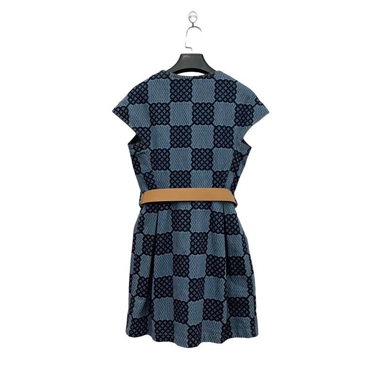 Louis Vuitton Louis Vuitton Presbyopic full-print belted dress Size XS / US 0-2 / IT 36-38 - 3 Thumbnail