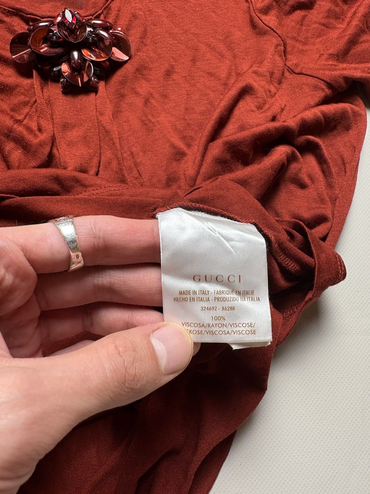 Gucci Gucci Made in Italy T-Shirt Size S / US 4 / IT 40 - 5 Thumbnail