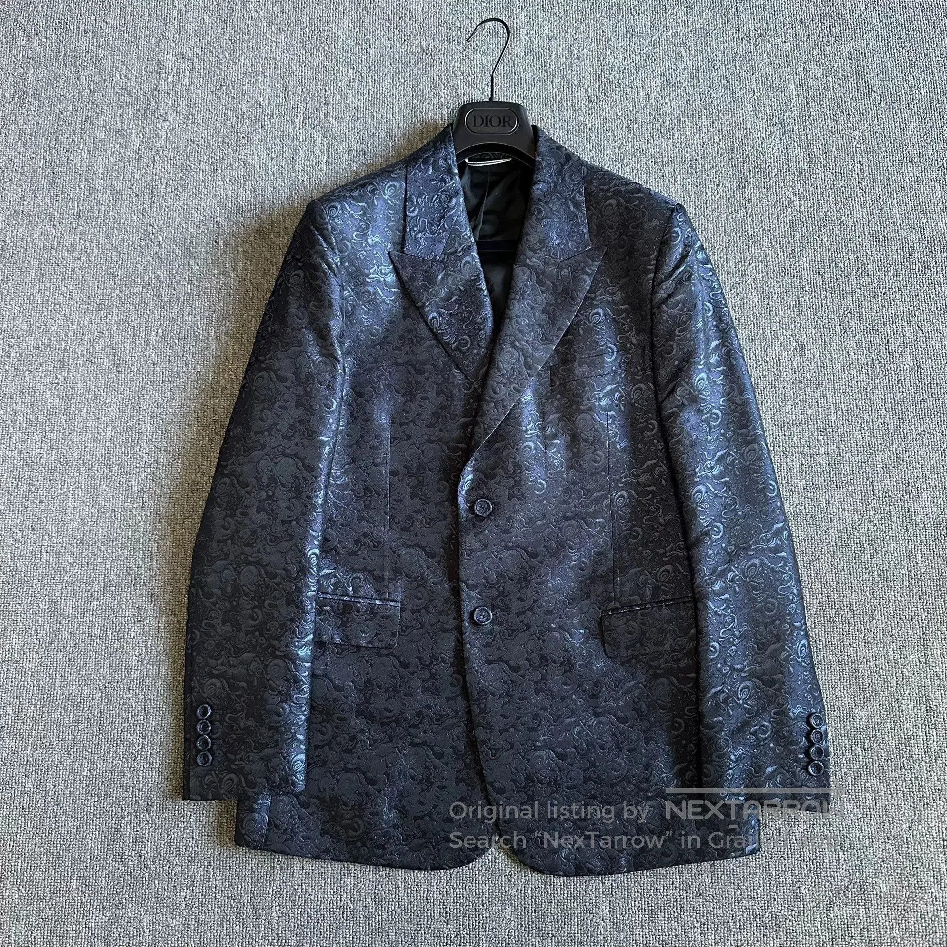 Dior Dior Silk Printed Embossed Suit. Size US M / EU 48-50 / 2 - 2 Thumbnail