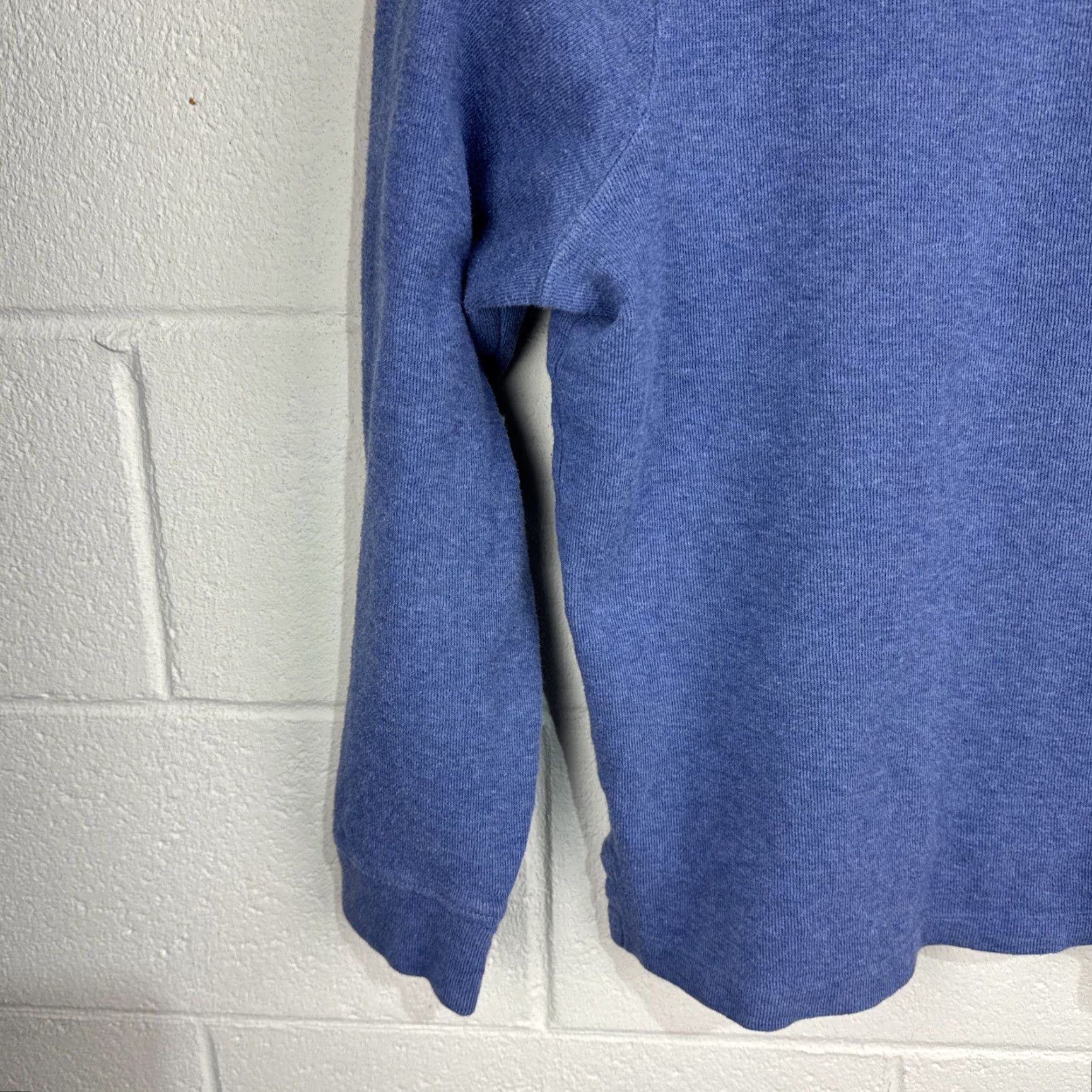 Ralph Lauren Polo Ralph Lauren Mens Sweater L 1/4 Zip Pullover Blue Polo Logo Knit Cotton Mock Neck Long Sleeve Slim Fit-Classic-Preppy Size US L / EU 52-54 / 3 - 7 Thumbnail