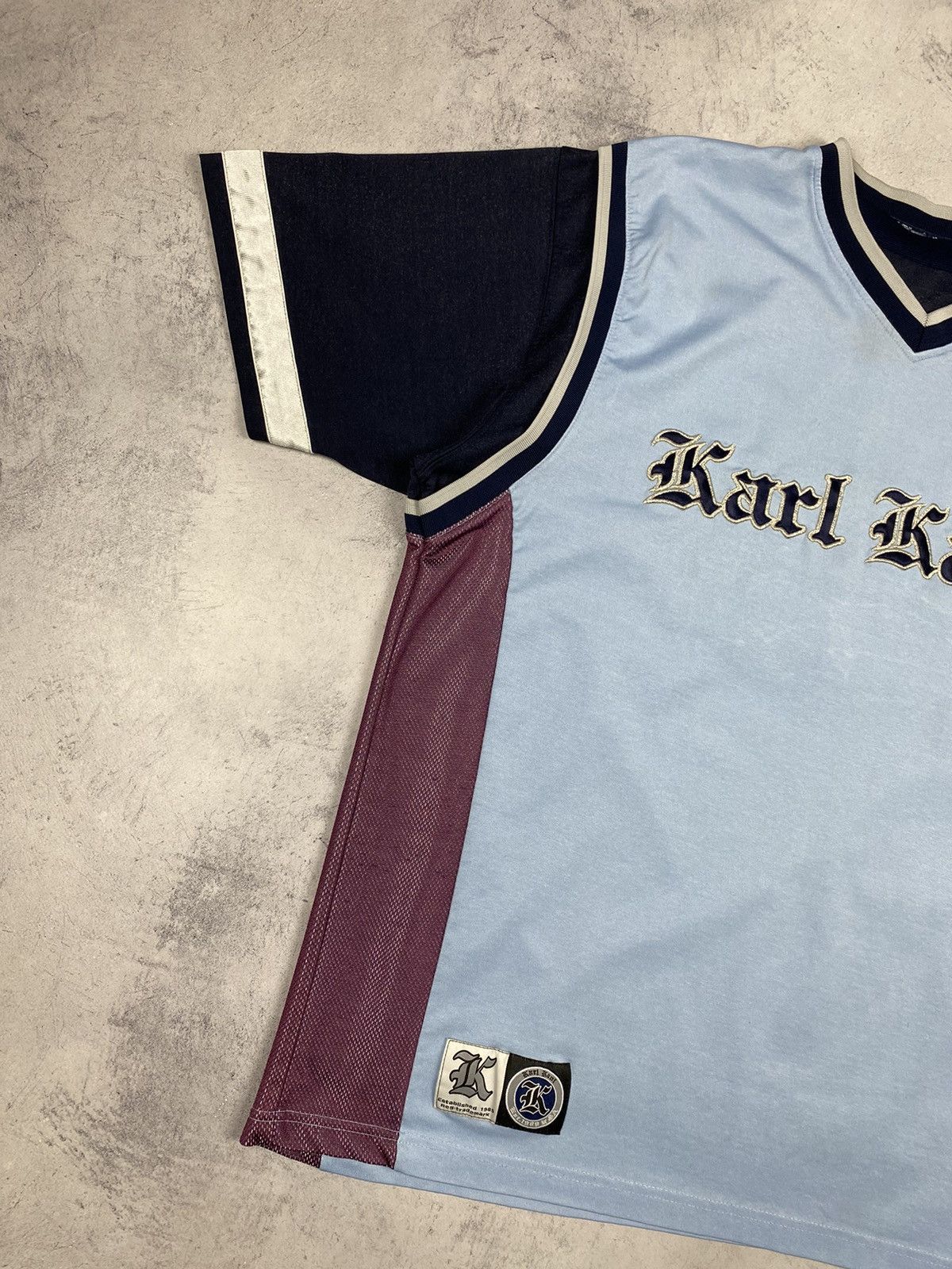 Karl Kani × Rap Tees × Vintage Vintage 90s Karl Kani South Central Embroidered jersry Size US XL / EU 56 / 4 - 3 Thumbnail