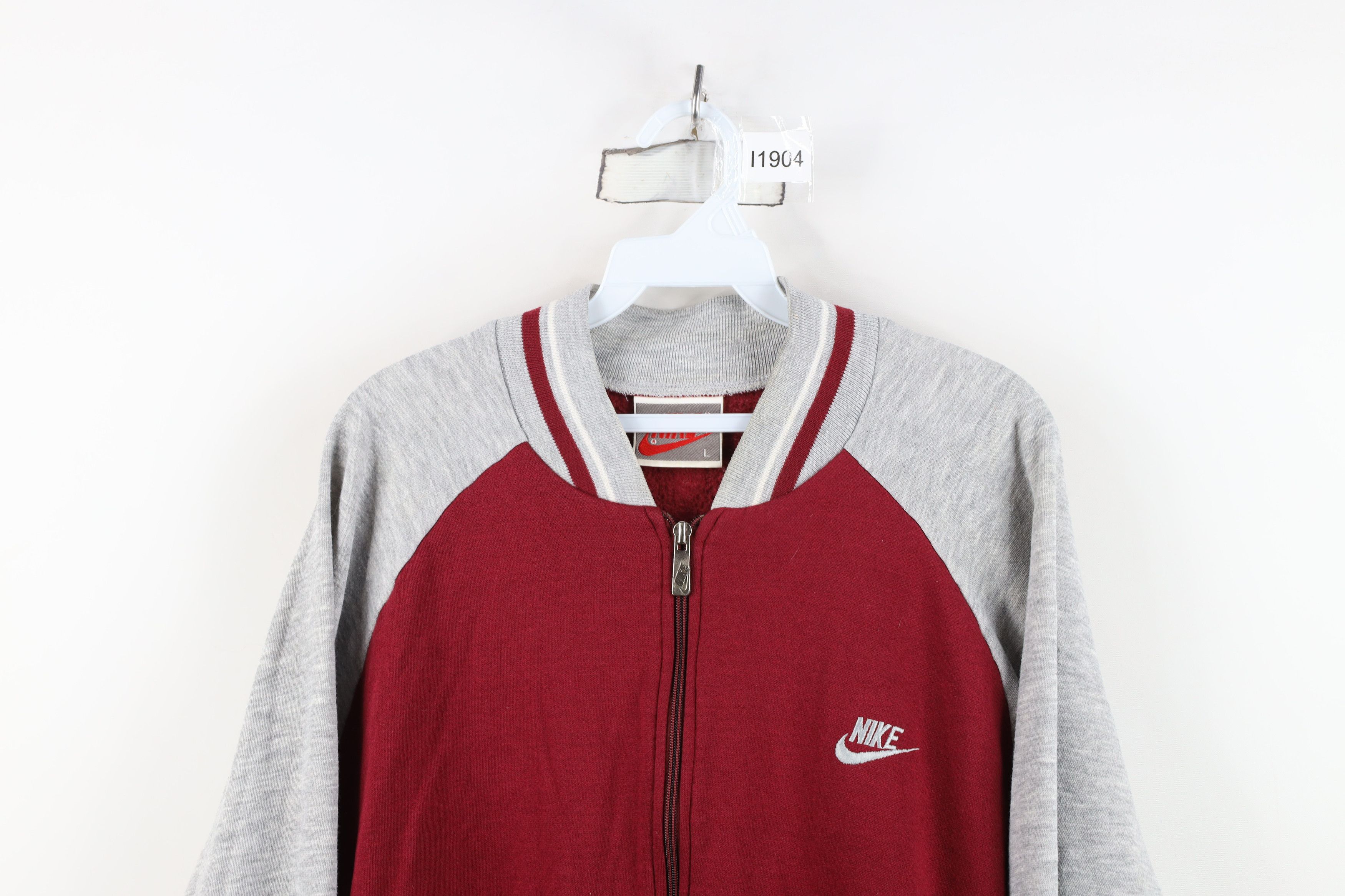 Nike Vintage 80s 90s Nike Mini Swoosh Full Zip Track Jacket USA Size US L / EU 52-54 / 3 - 2 Thumbnail