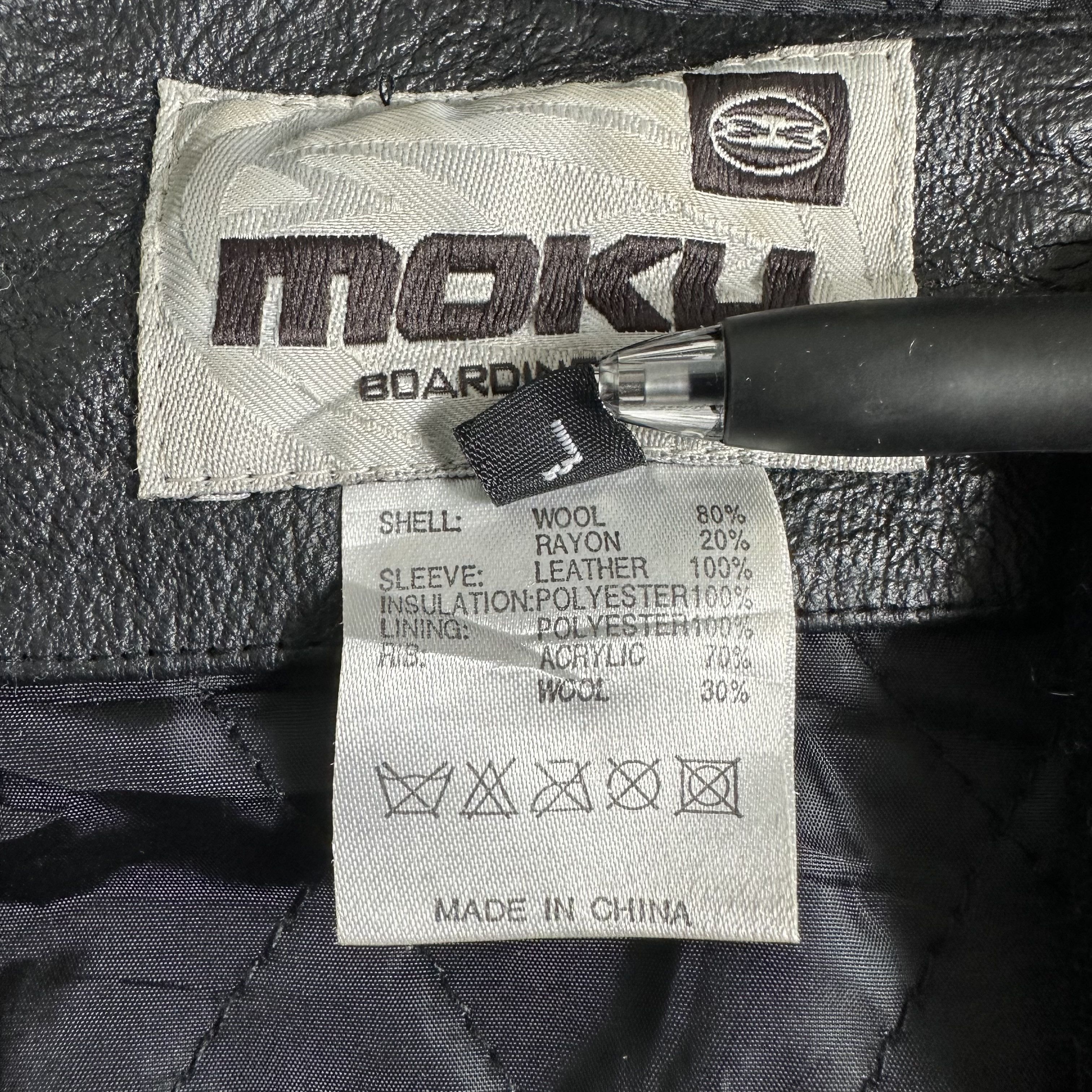 Genuine Leather 🔥RARE🔥Vintage Military Sleeve Leather Wool Varsity Jacket Size US L / EU 52-54 / 3 - 9 Thumbnail