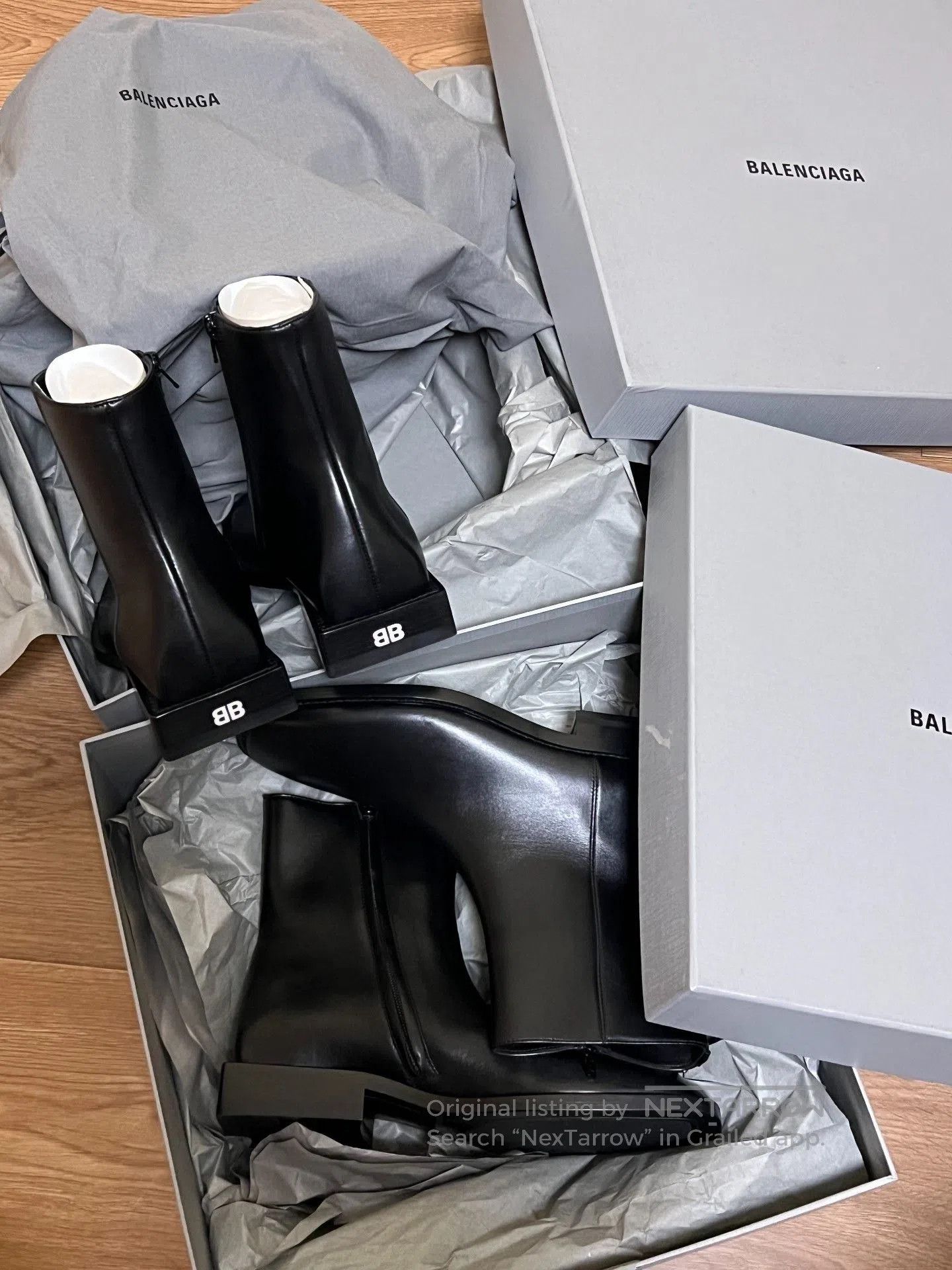 Balenciaga Balenciaga Square Toe Chelsea Boots. Size US 6.5 / IT 36.5 - 1 Thumbnail