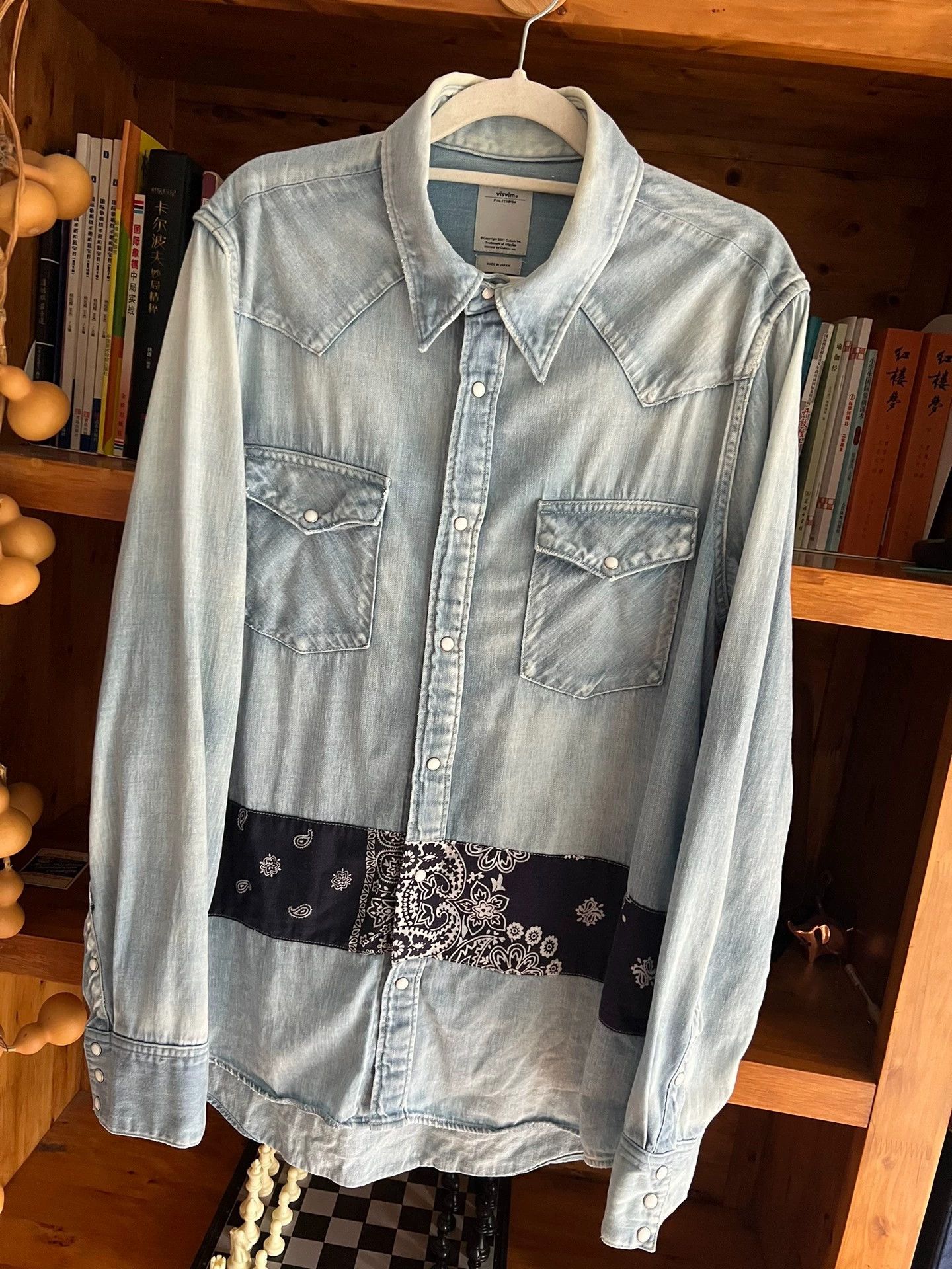Visvim visvim 2017 washed distressed camo denim shirt Size US L / EU 52-54 / 3 - 3 Thumbnail