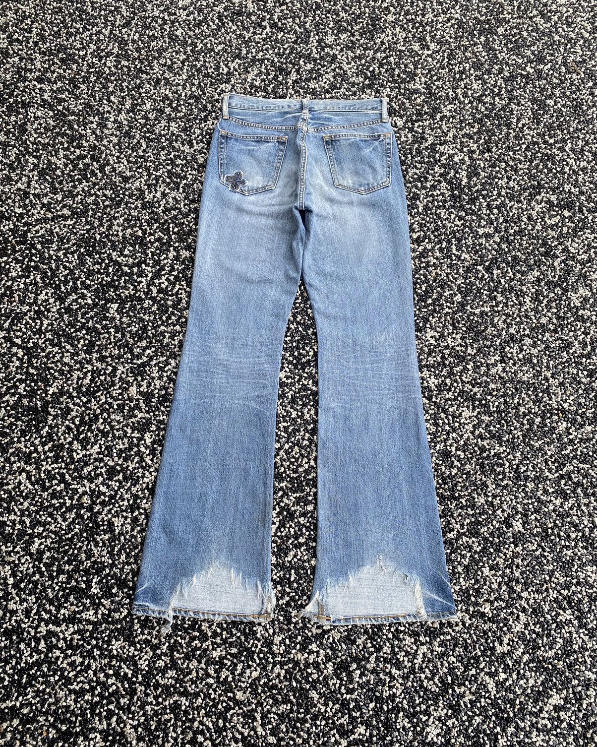 Hysteric Glamour 🔥BLUE WAY JAPAN FLARE THRASHED DISTRESS DENIM JEANS Size US 28 / EU 44 - 2 Thumbnail