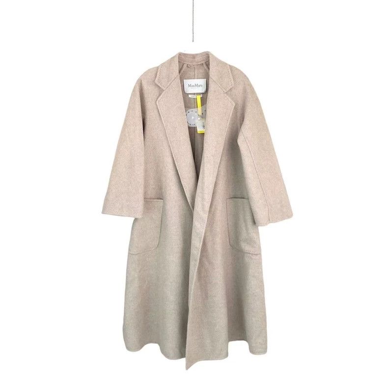 Max Mara Max Mara Cashmere labbro solid color cashmere coat with la Size S / US 4 / IT 40 - 1 Thumbnail
