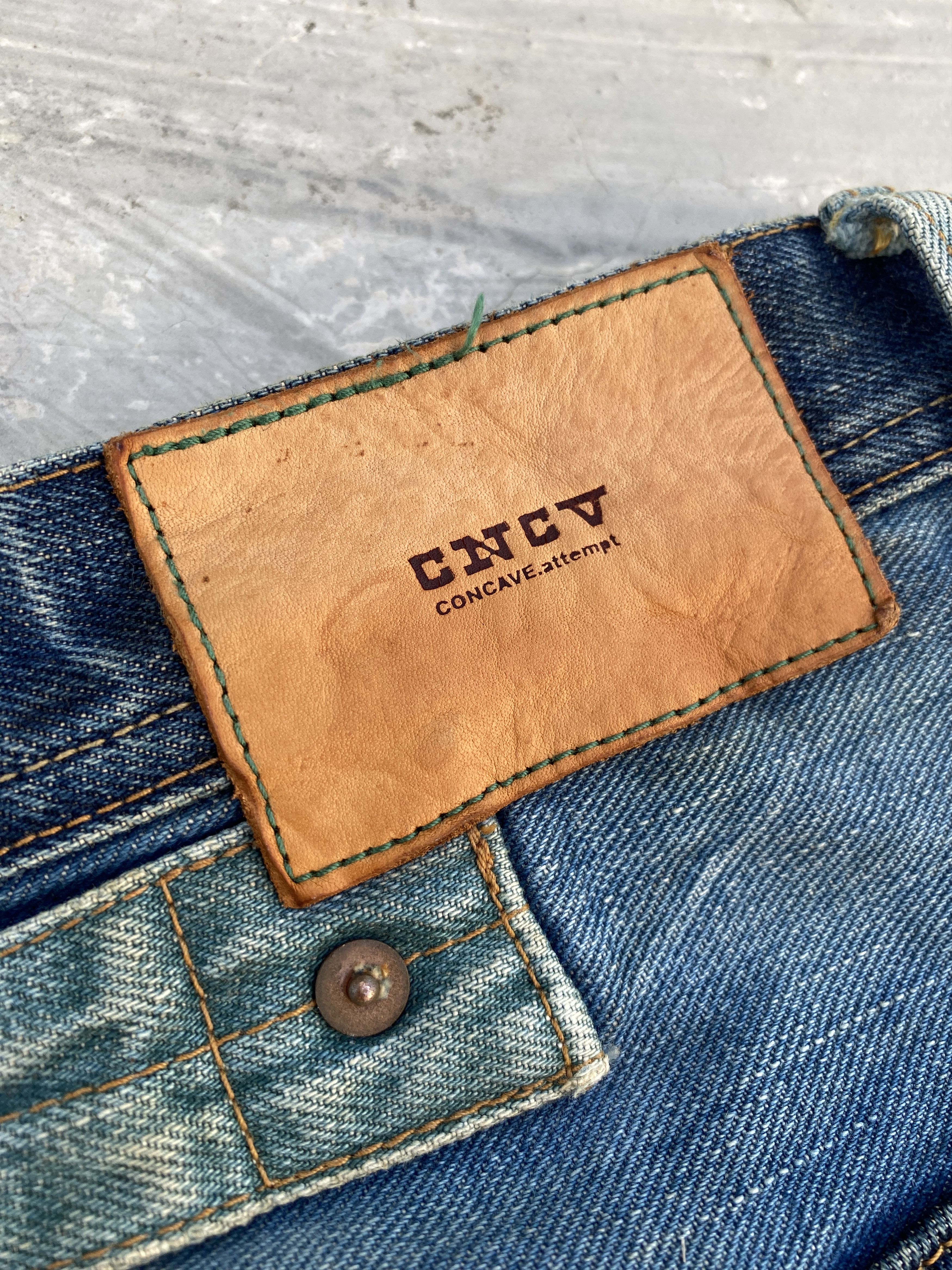 Japanese Brand Concave Attempt Distressed Jeans Size US 32 / EU 48 - 9 Thumbnail