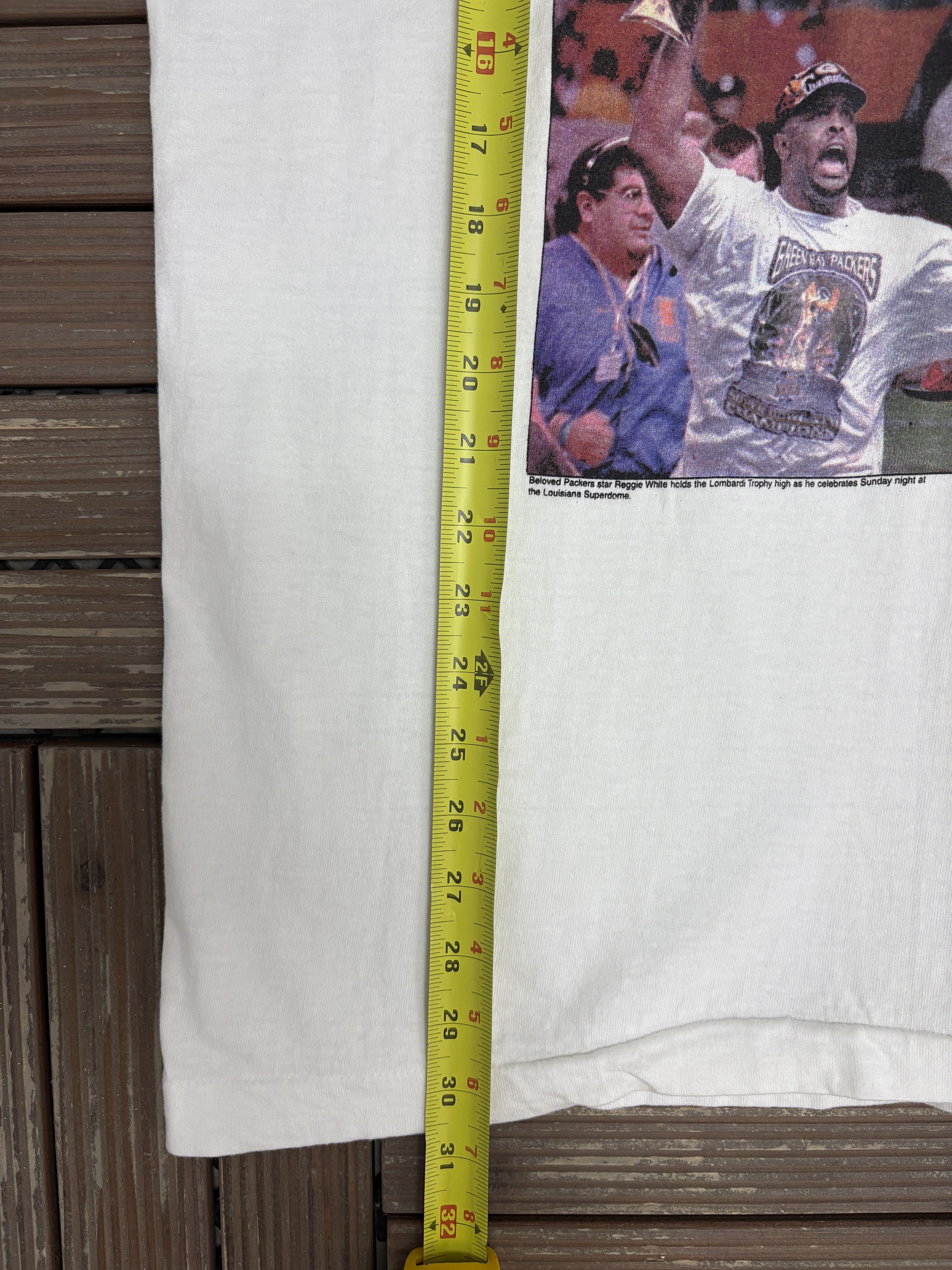 Starter Green Bay Packers Super Bowl XXXI Champions Vintage Tee Size US XL / EU 56 / 4 - 9 Thumbnail