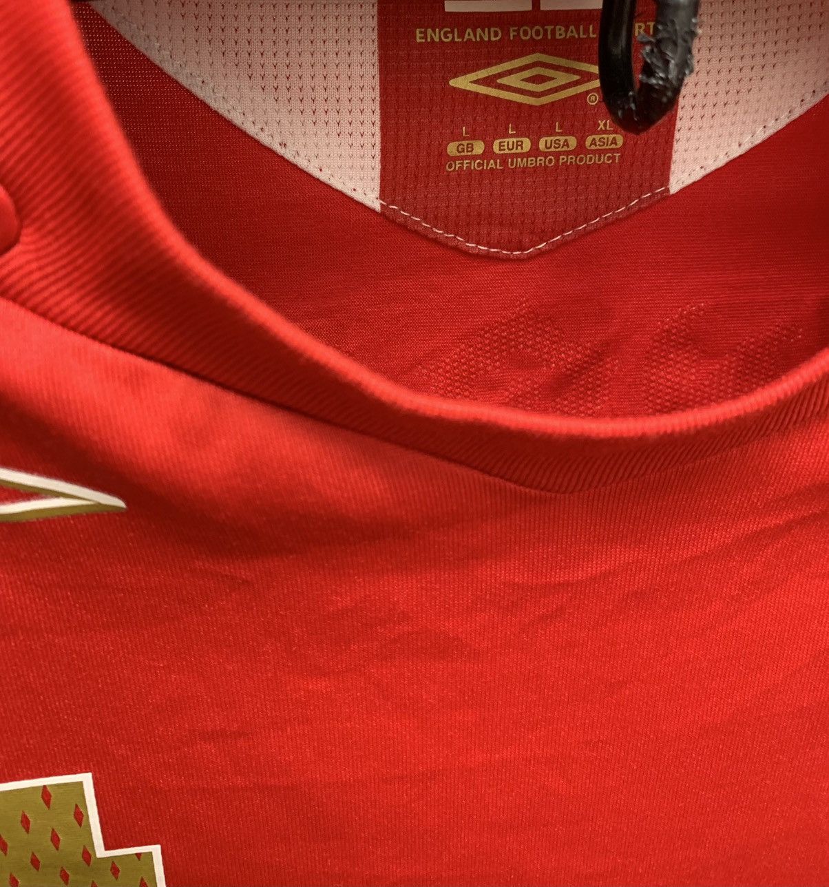Umbro Gerrard 4 Umbro vintage England soccer jersey L 2000th Size US XL / EU 56 / 4 - 4 Thumbnail