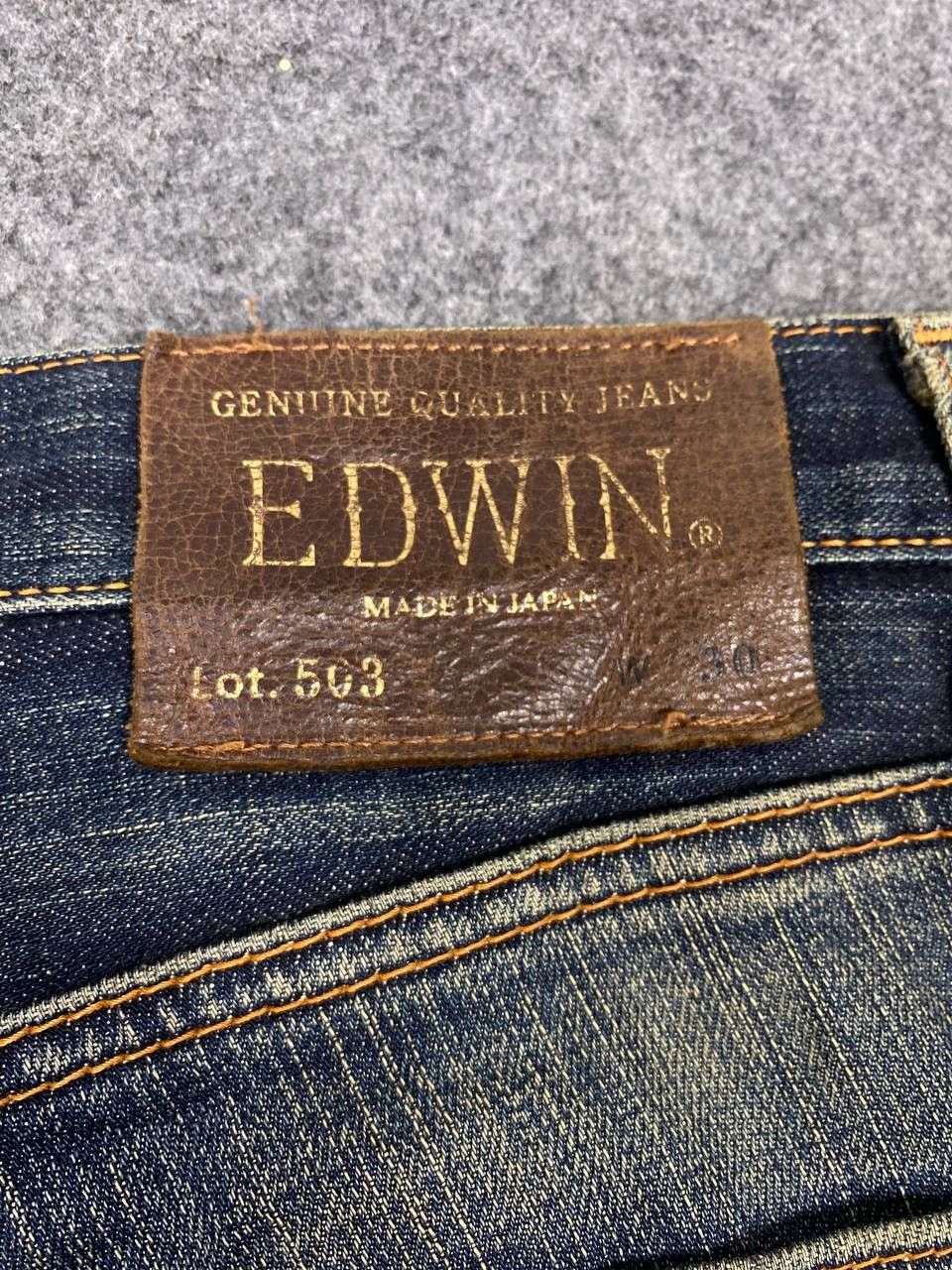 Edwin vintage edwin rusty distressed denim nice design Size US 34 / EU 50 - 5 Thumbnail