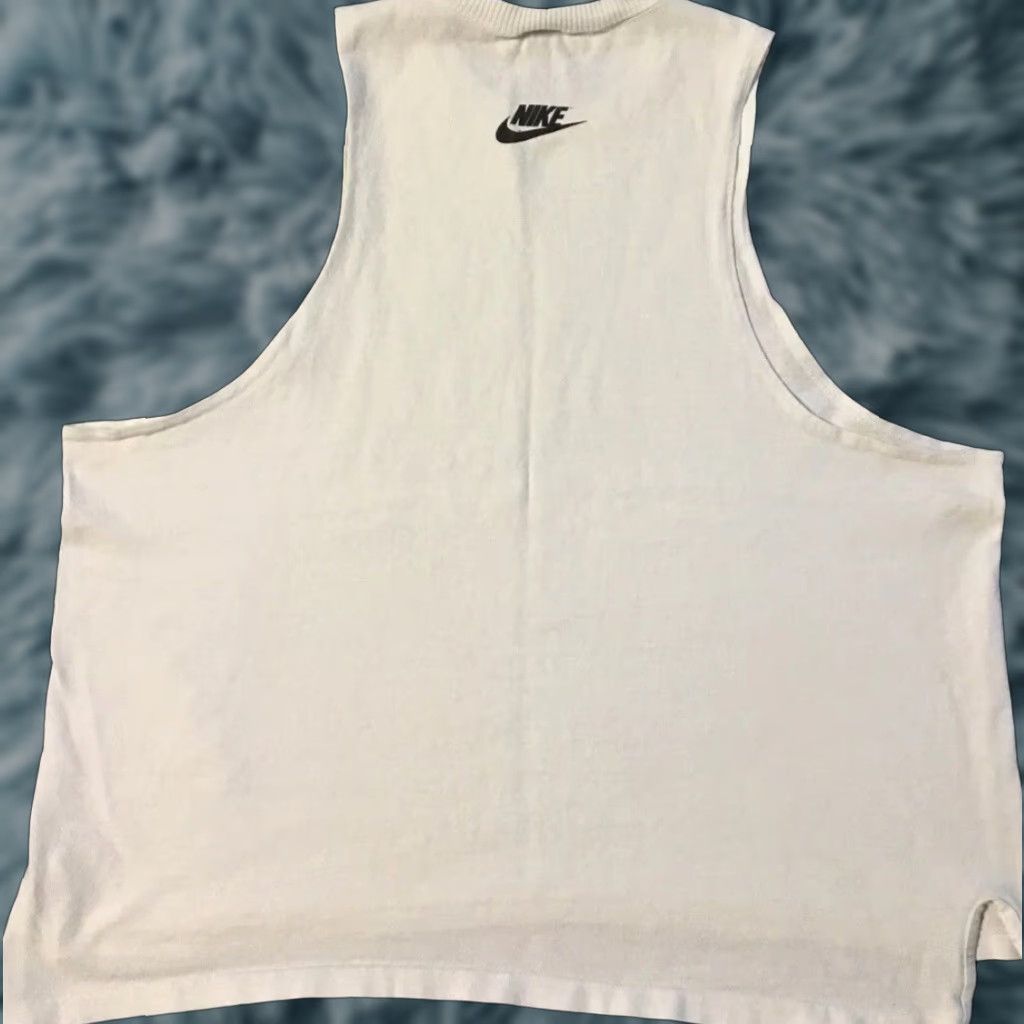 Nike VINTAGE Nike Michael Jordan Faded Tank Top M L White Boxy Chicago Bulls Swoosh Grunge 90s USA Wind? Size US M / EU 48-50 / 2 - 1 Thumbnail