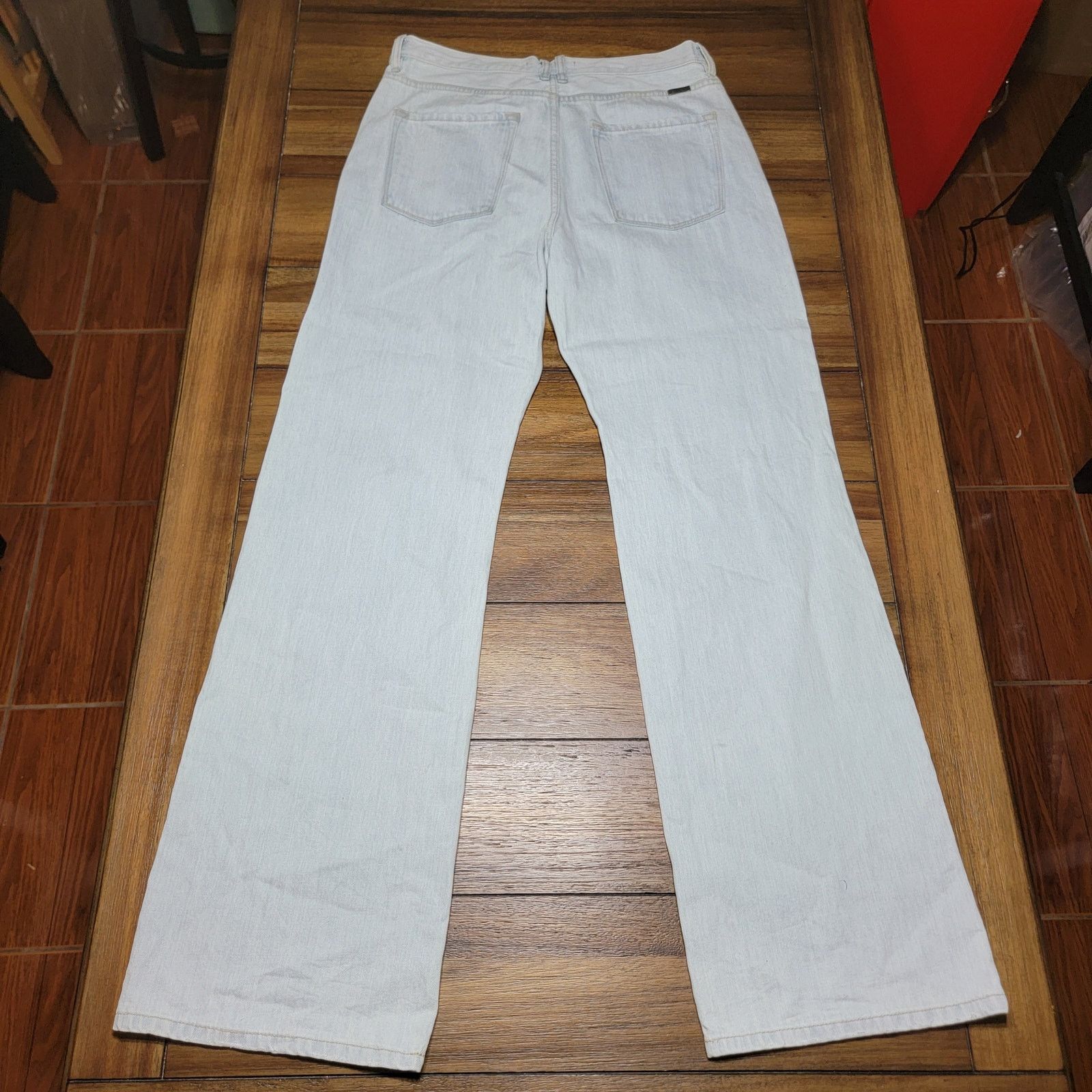 Kancan USA Kancan Light Wash Button Fly Denim Jeans - Size 11/29 Size 33" - 3 Thumbnail