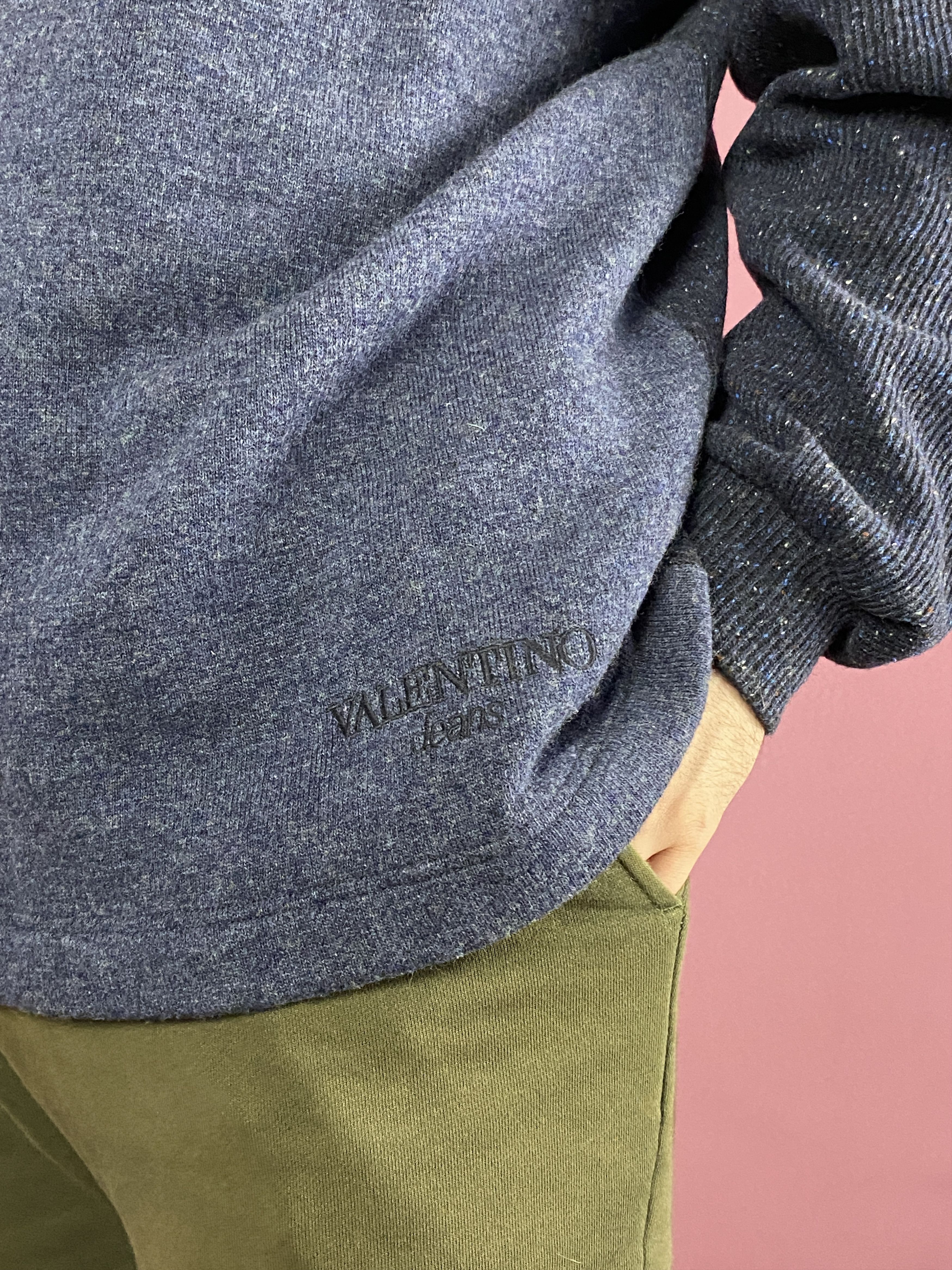Vintage 90s Valentino Jeans Vintage Men's Sweater - L Size US L / EU 52-54 / 3 - 5 Thumbnail
