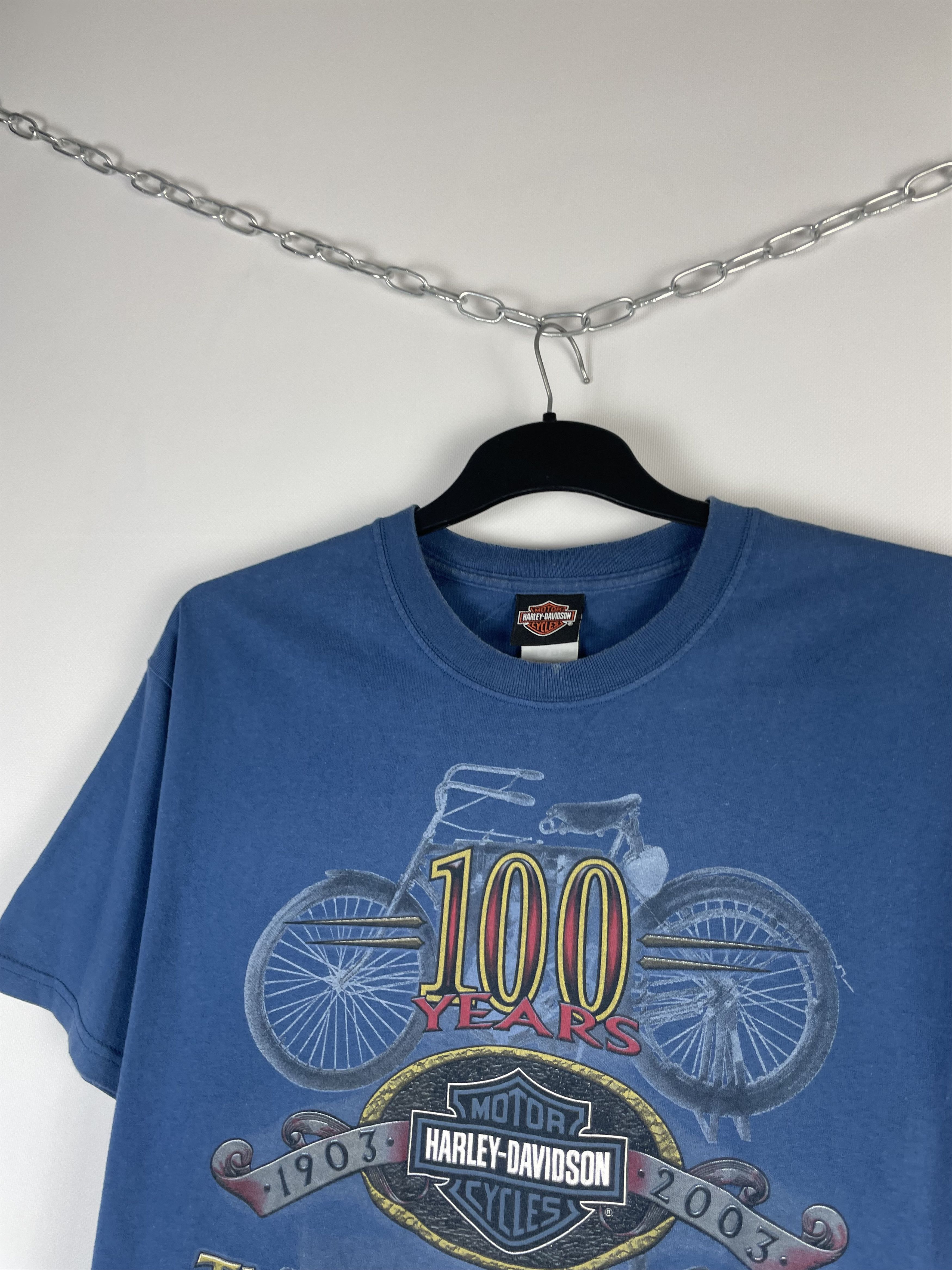 Harley Davidson Vintage HARLEY DAVIDSON Tee Graphic T-Shirt Size US L / EU 52-54 / 3 - 4 Thumbnail