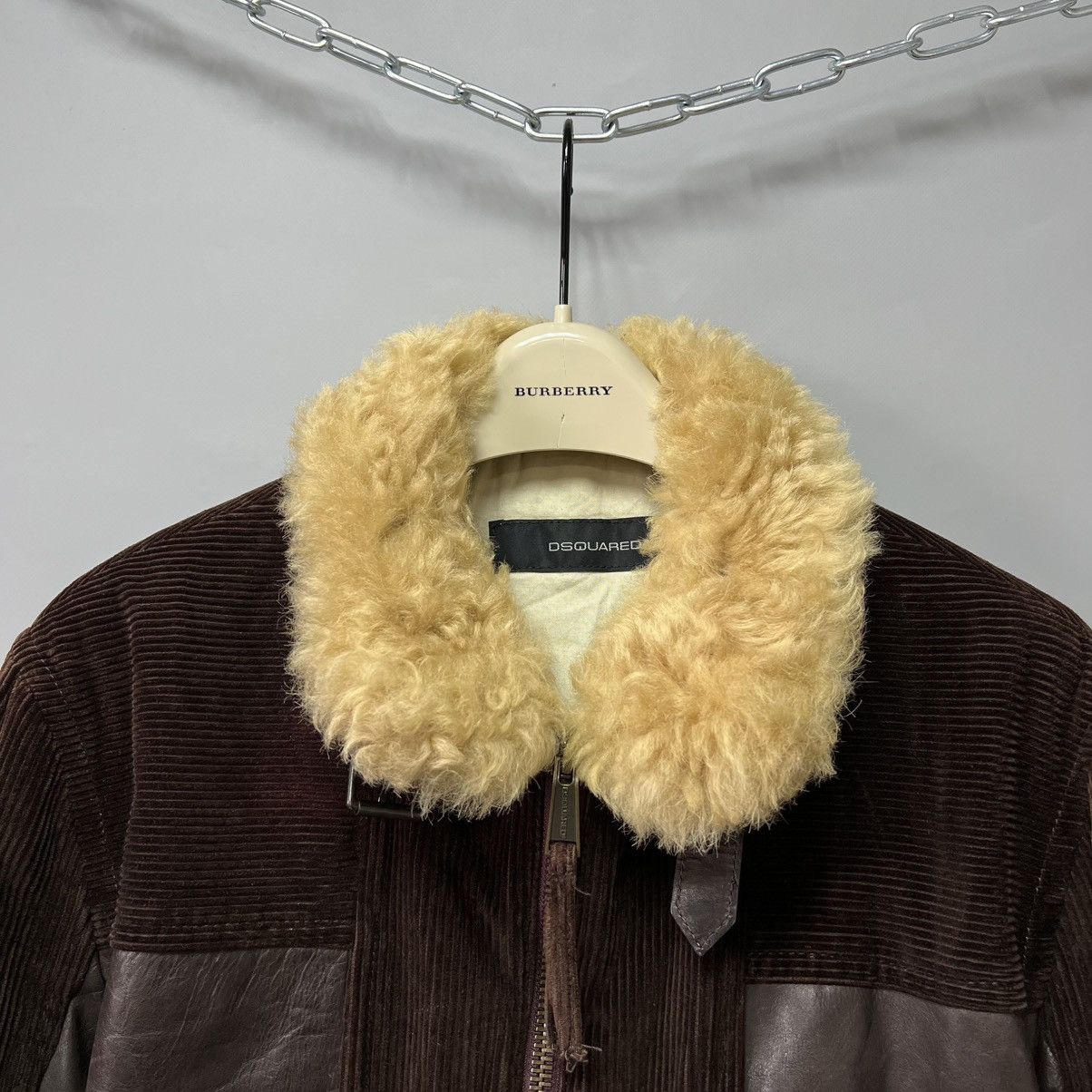 Dsquared2 Dsquared Hybrid Leather Shearling Jacket AW04 Vintage RARE Size US L / EU 52-54 / 3 - 4 Thumbnail